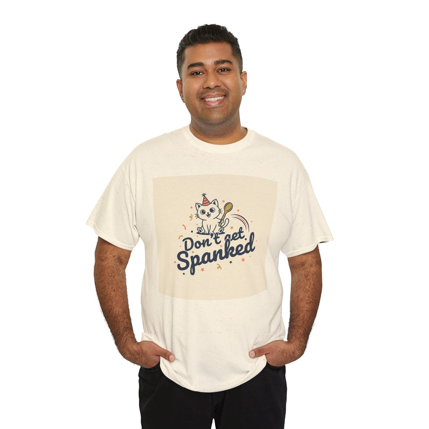 Don’t Get Spanked Cat Tee — Cute Retro Kitten Graphic T-Shirt Printify