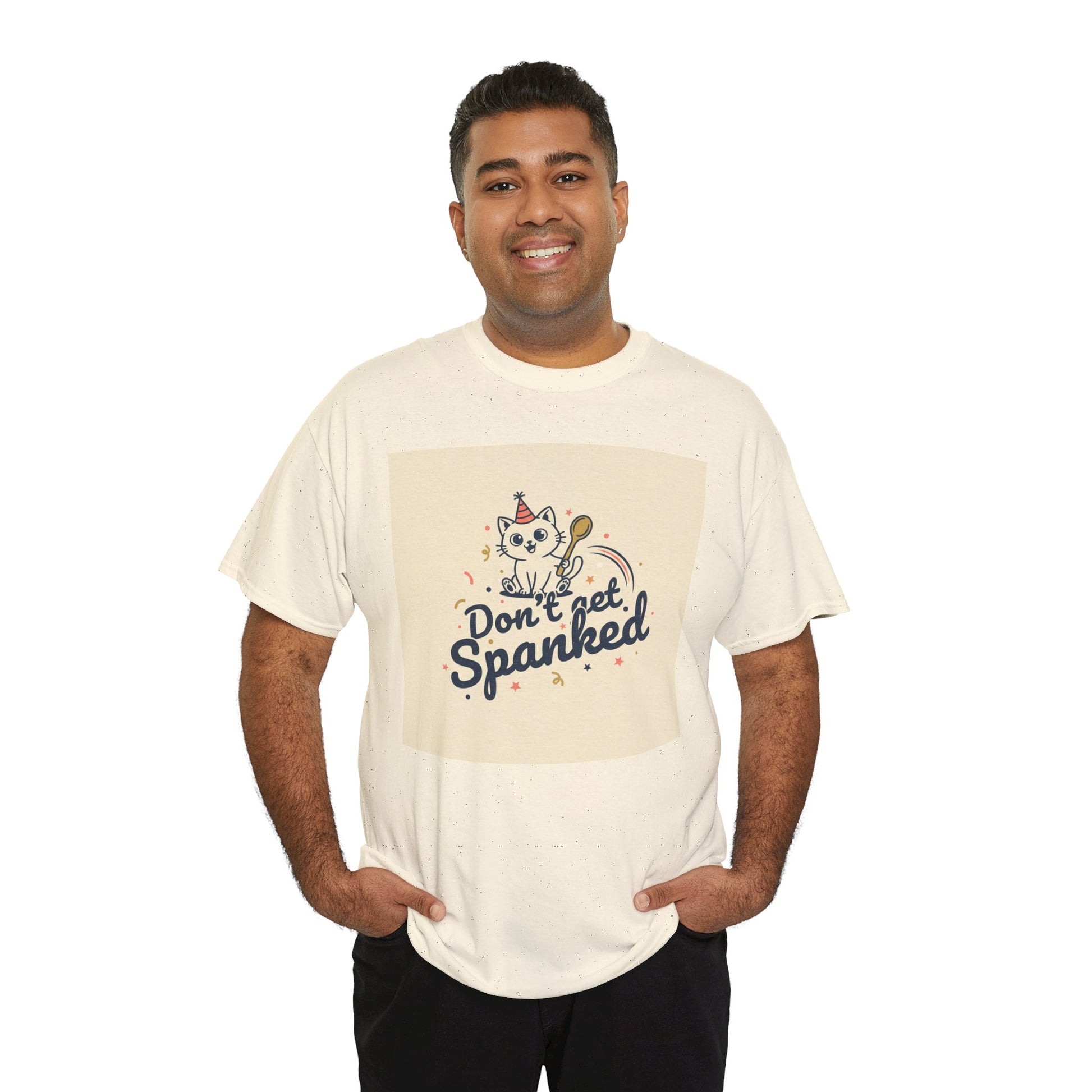 Don’t Get Spanked Cat Tee — Cute Retro Kitten Graphic T-Shirt Printify