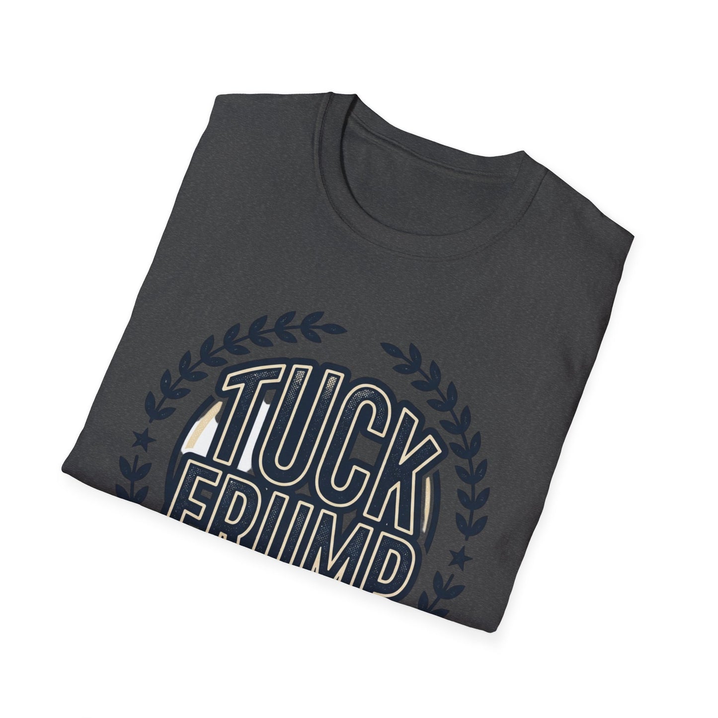 "Tuck Frump" Vintage Laurel Emblem Political Satire Tee