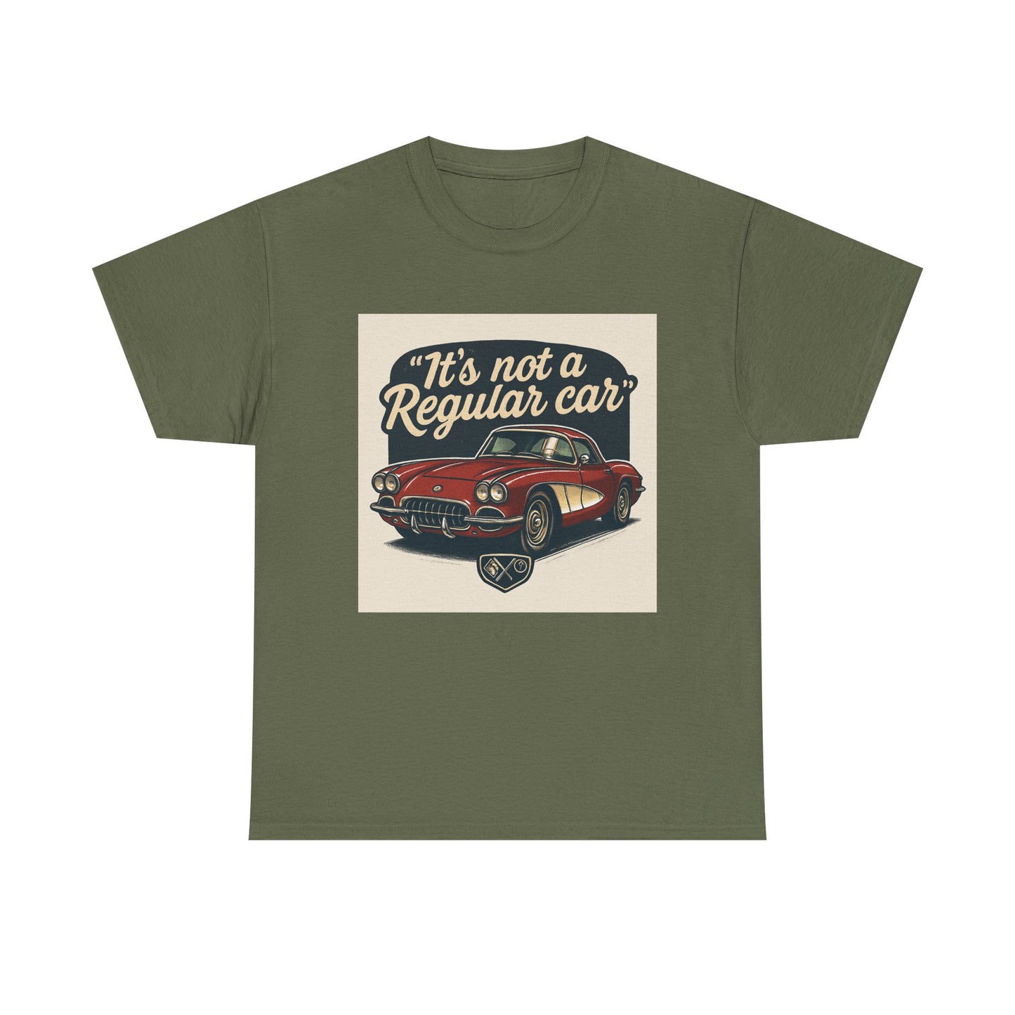 Classic Car Tee — "It's Not a Regular Car" Vintage Muscle Car Shirt Printify