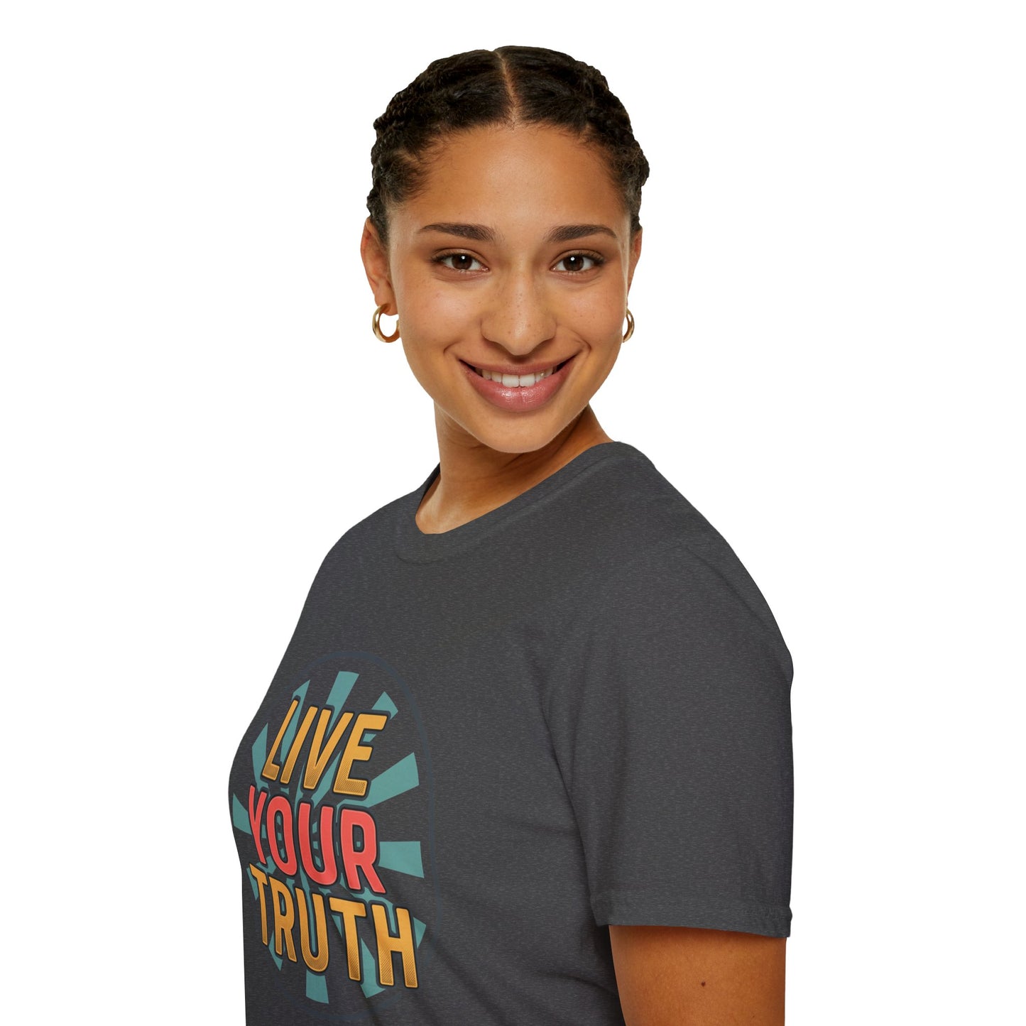 Live Your Truth T-Shirt — Retro Inspirational Graphic Tee