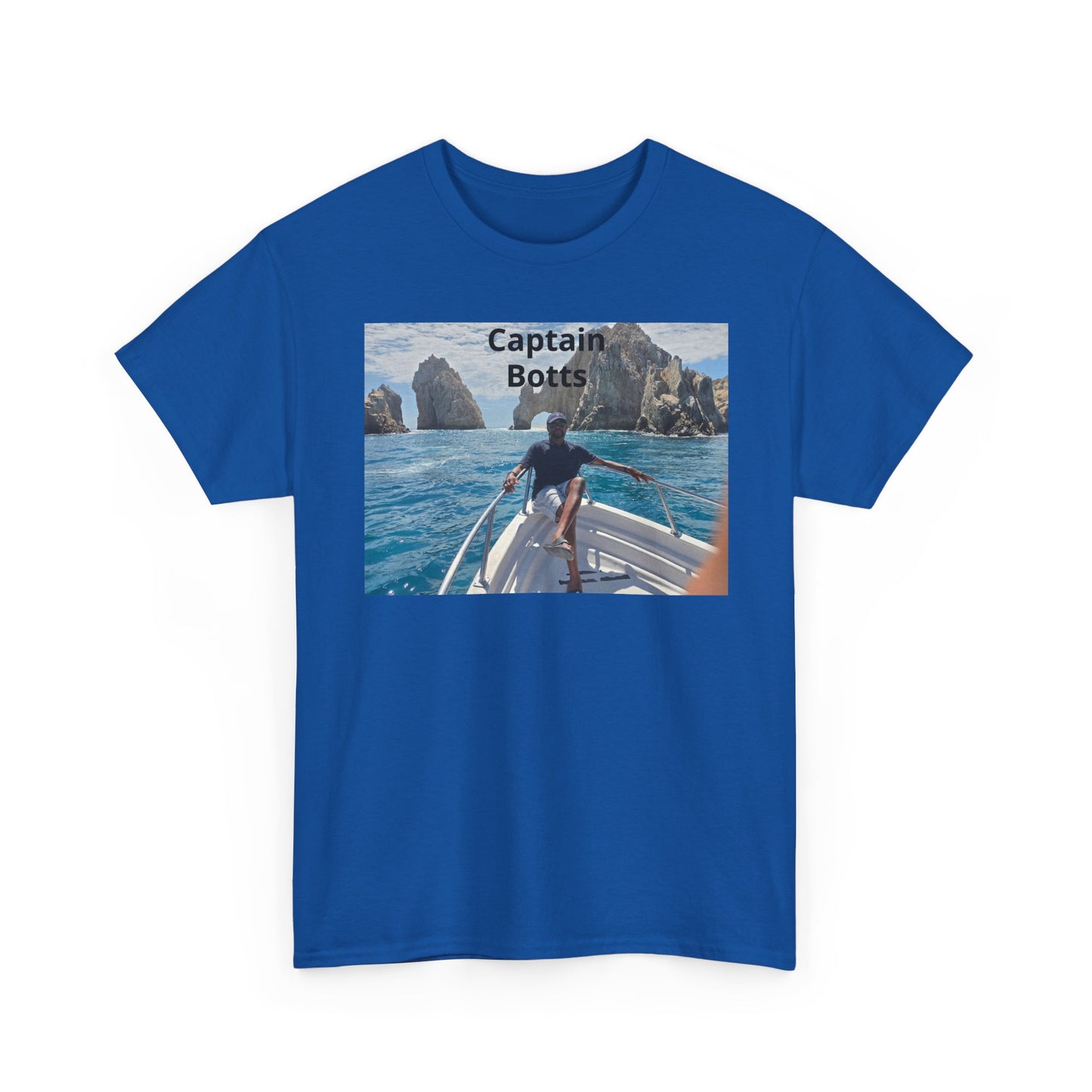 Larry T-Shirt — "Captain Botts" Boat Photo Graphic Tee | Nautical Vacation Crew Shirt
