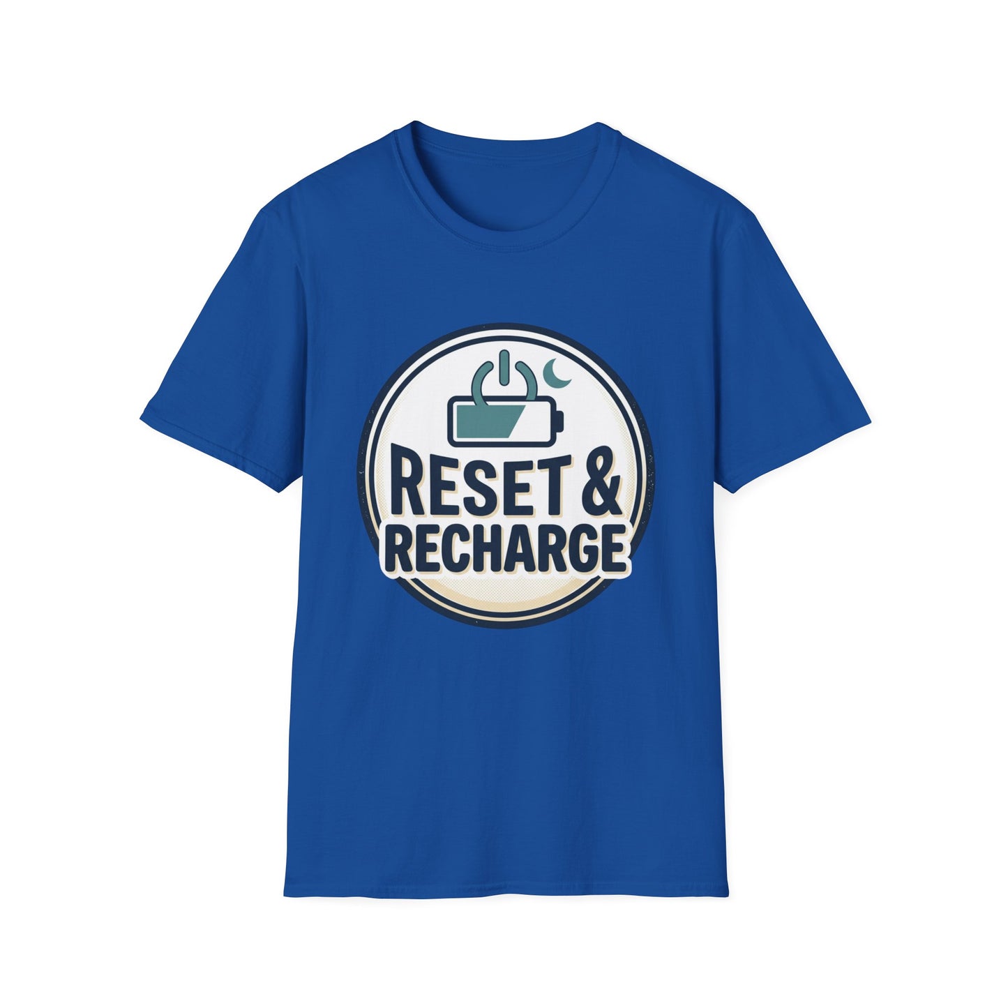 Reset & Recharge T-Shirt — Self-Care Relaxation Graphic Tee