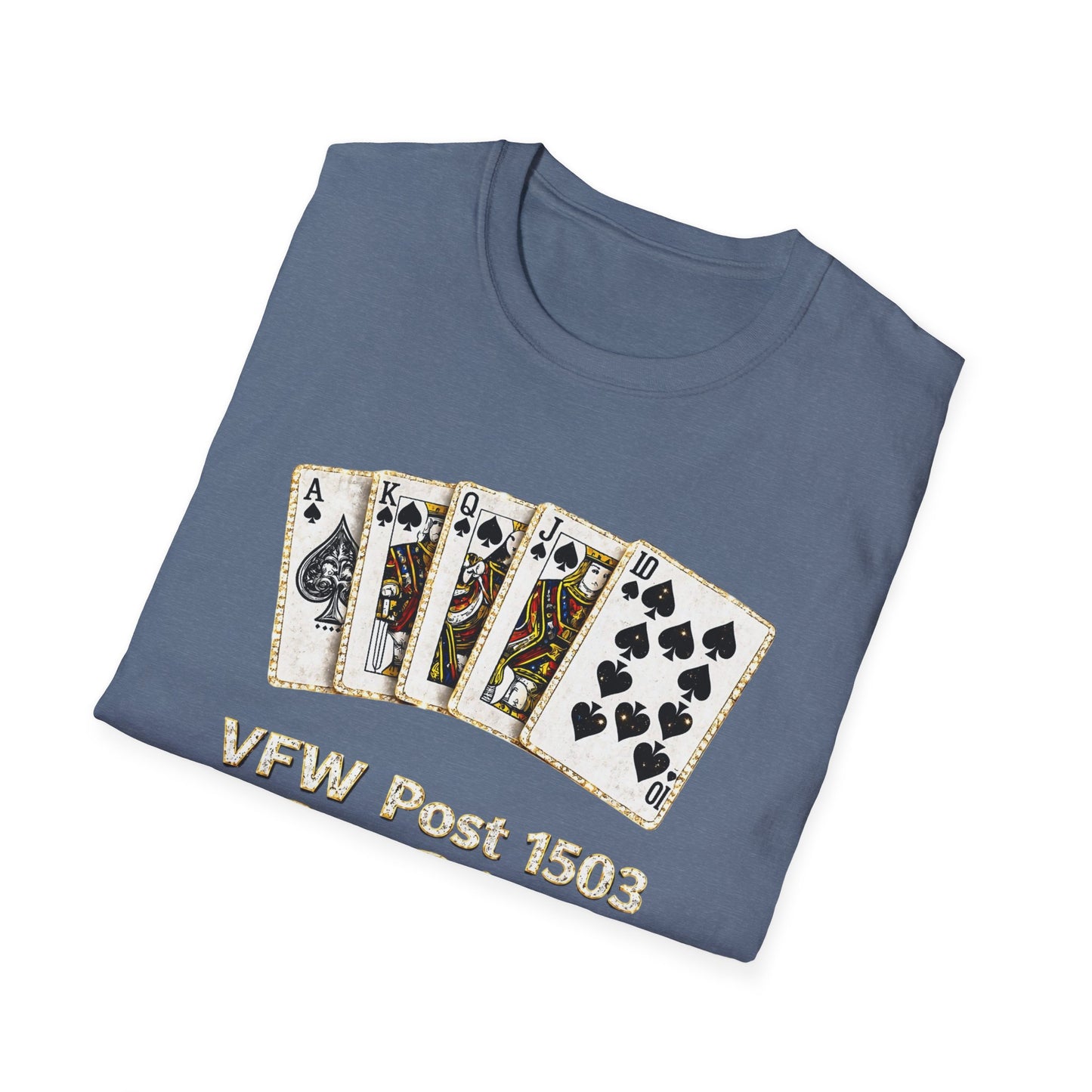 Bid Whist Playing Cards Tee — VFW Post 1503 Card Game T-Shirt