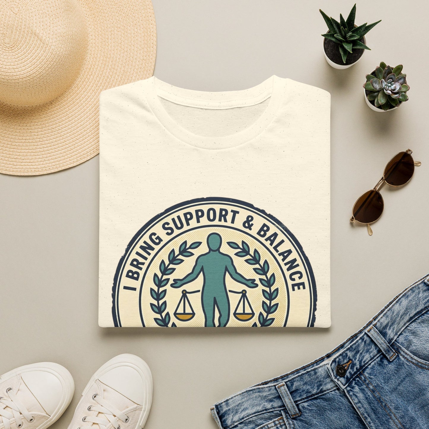 I Bring Support & Balance Graphic Tee-Balance & Support T-Shirt