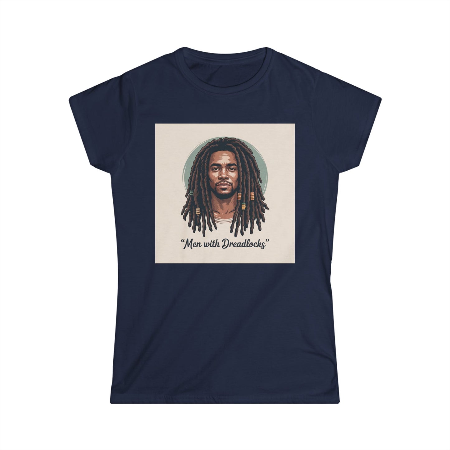 Dreadlocks Portrait Tee — "Men with Dreadlocks" Graphic Women's Shirt Printify