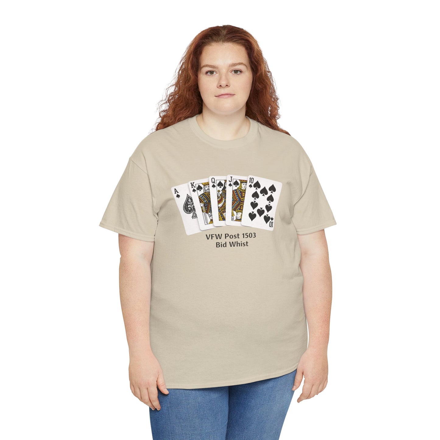Bid Whist Card Tee — VFW Post 1501 Poker Night T-Shirt