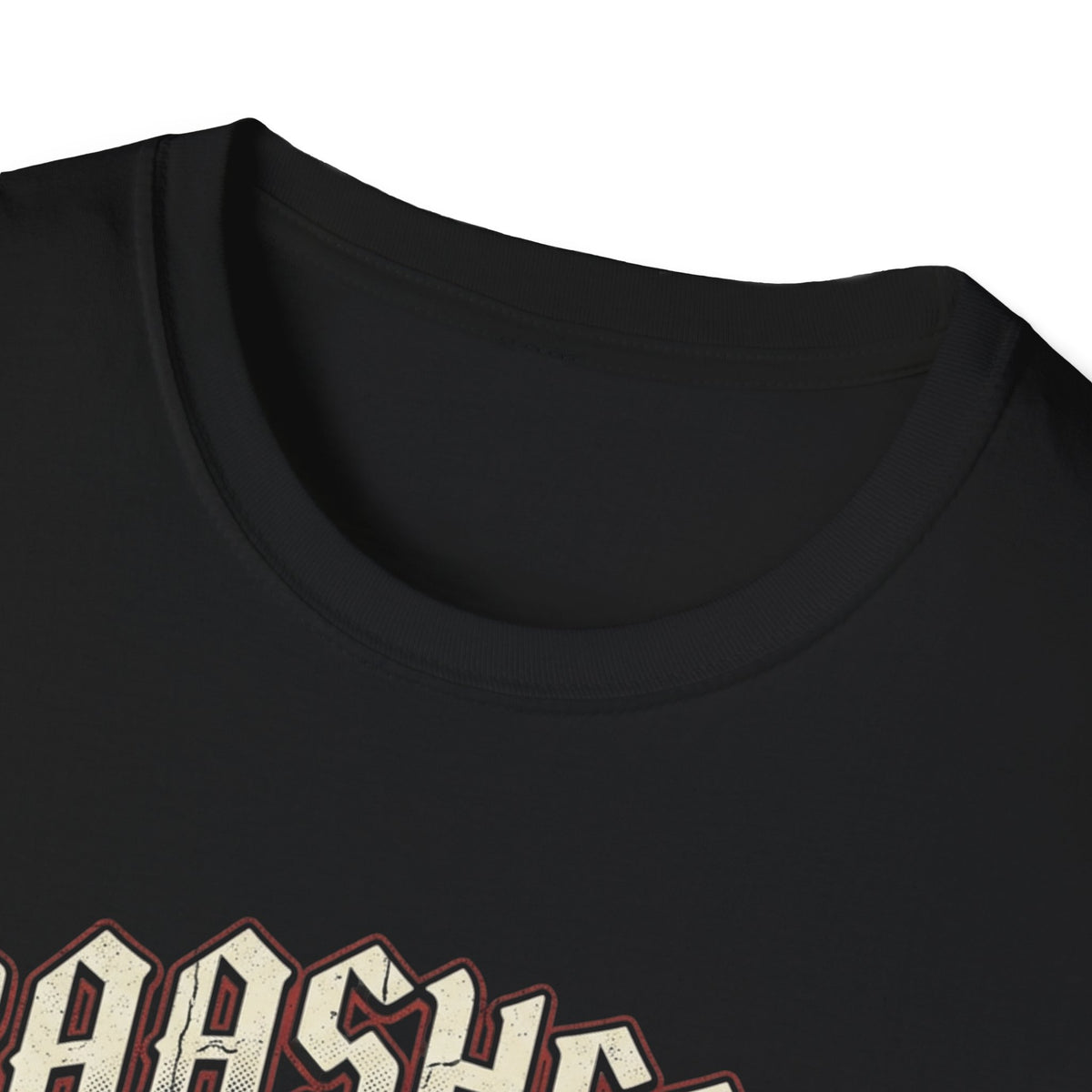 Basshead Skull T-Shirt — “I Make Everyone Listen to My Music, Crank It Up!” Guitar & Speaker Rock Tee
