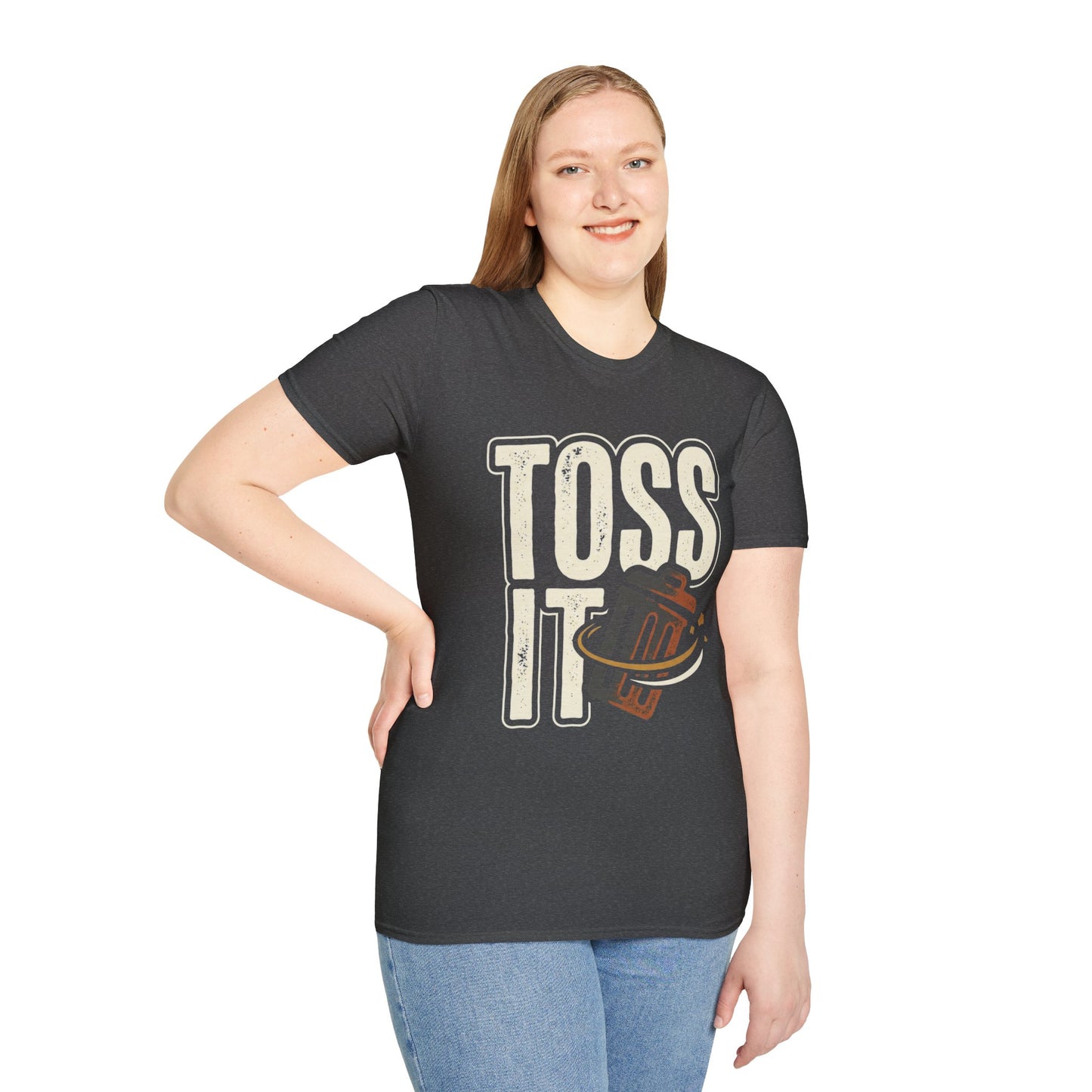 Toss It Graphic T‑Shirt — Casual Recycling / Trash Toss Tee