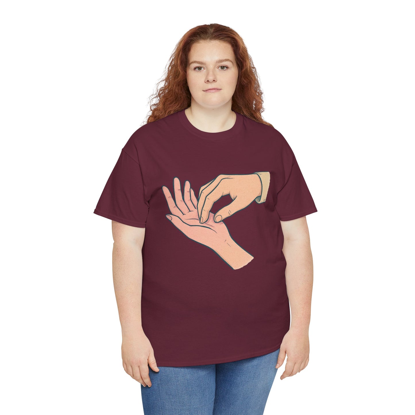 T-Shirt - Gentle Palm Reading Illustration Tee