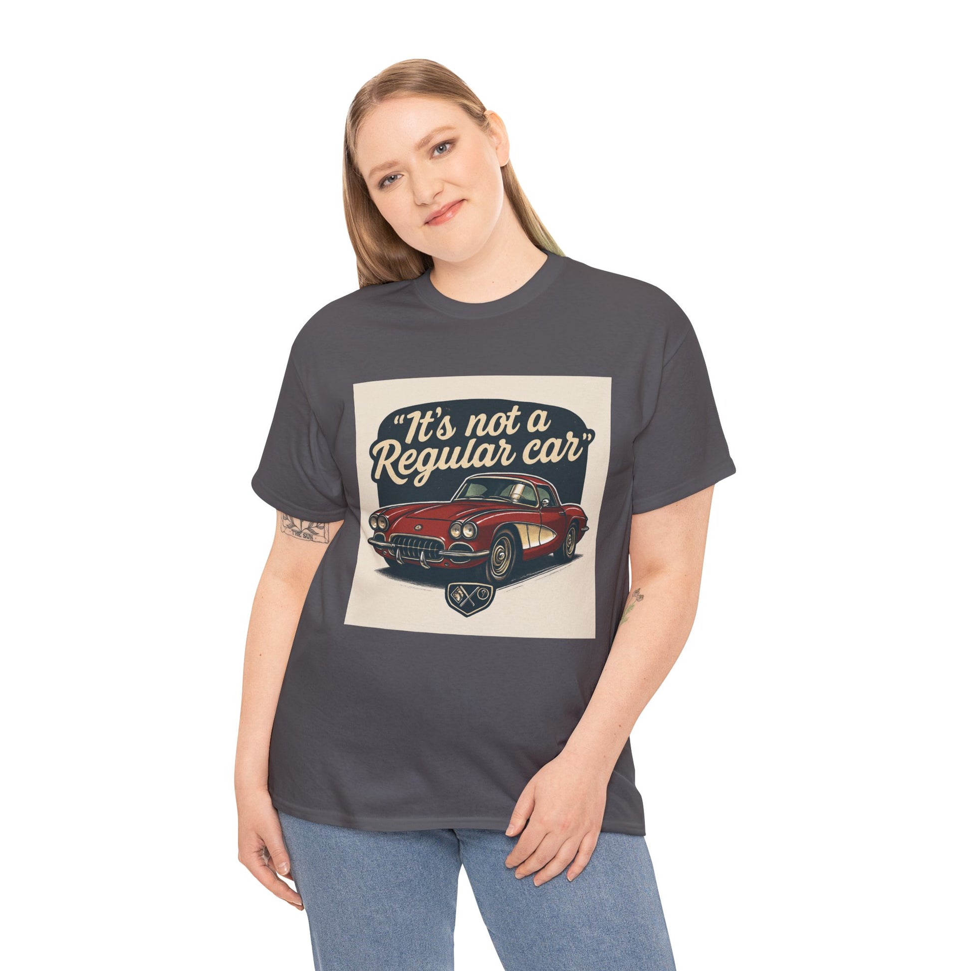 Classic Car Tee — "It's Not a Regular Car" Vintage Muscle Car Shirt Printify