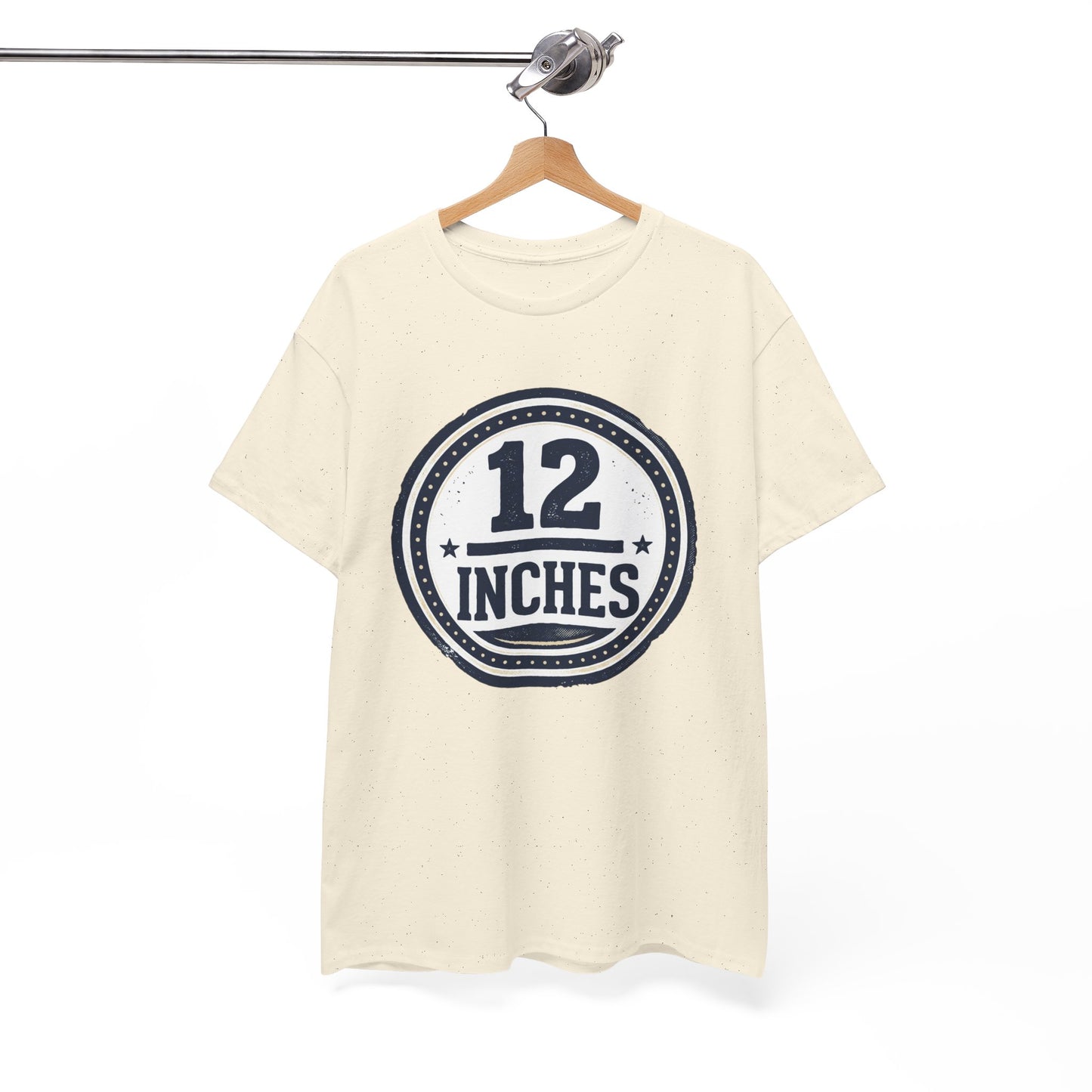 12 Inches Badge T-Shirt — Vintage Stamp Graphic Tee