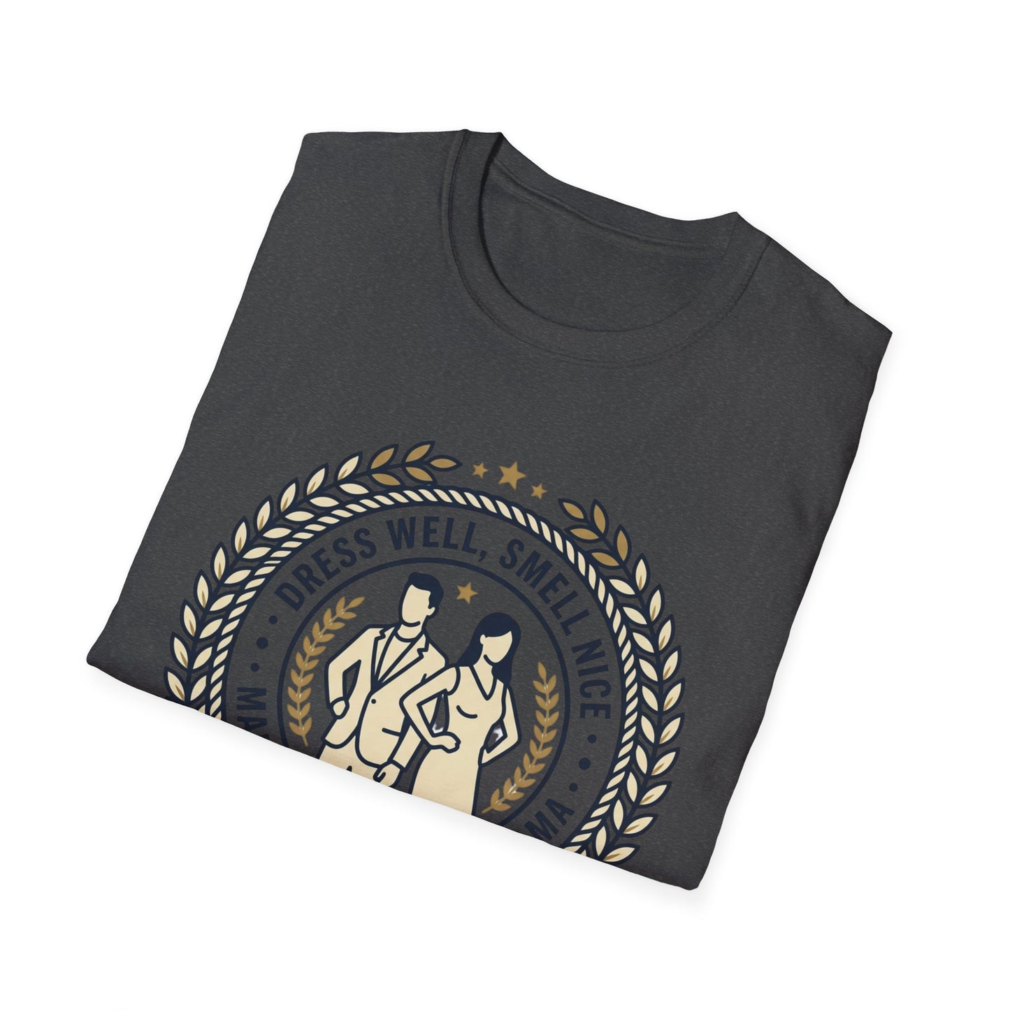 "Dress Well, Smell Nice" Vintage Couple Graphic Tee