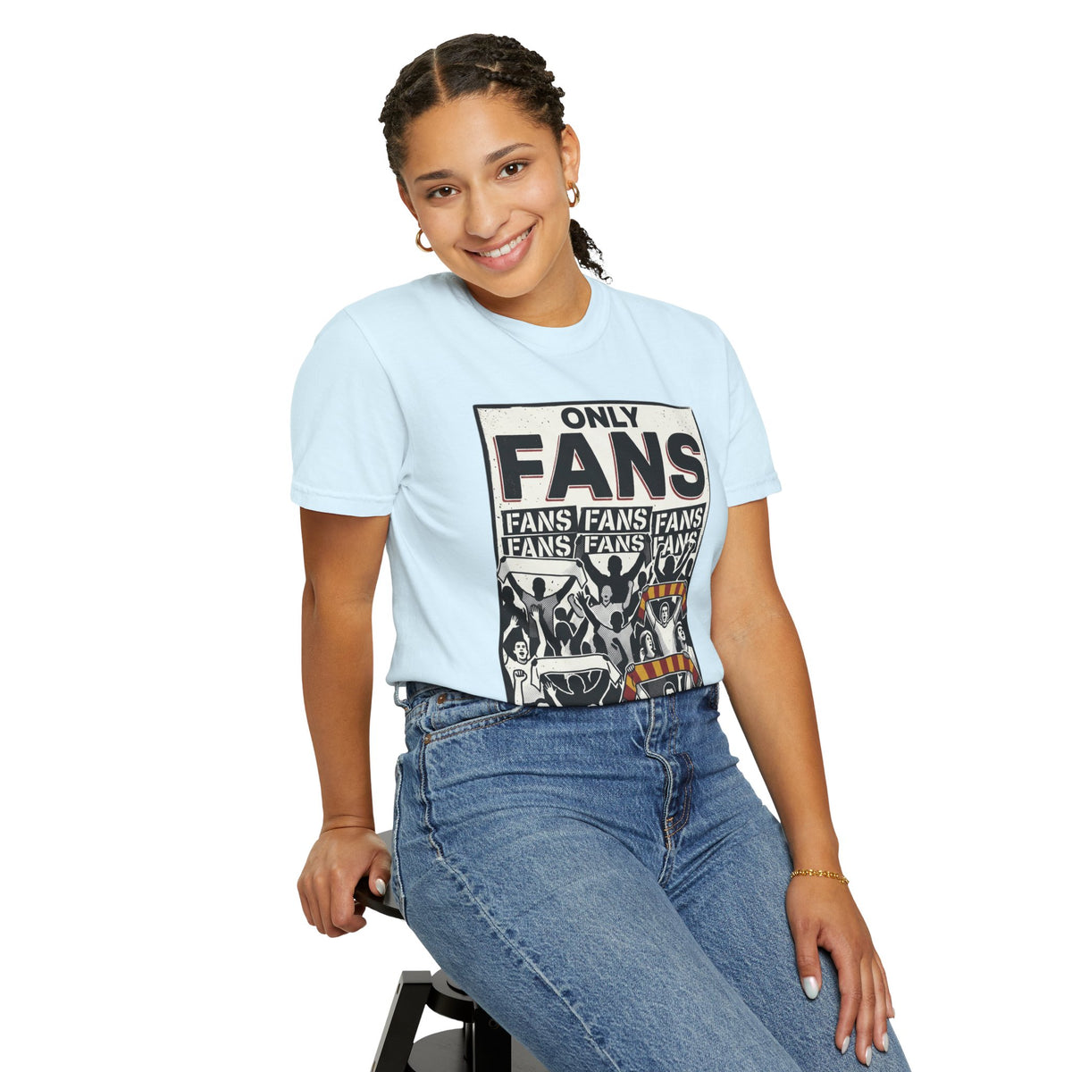 Only Fans Crowd Graphic T-Shirt — Vintage Sports Fan Tee