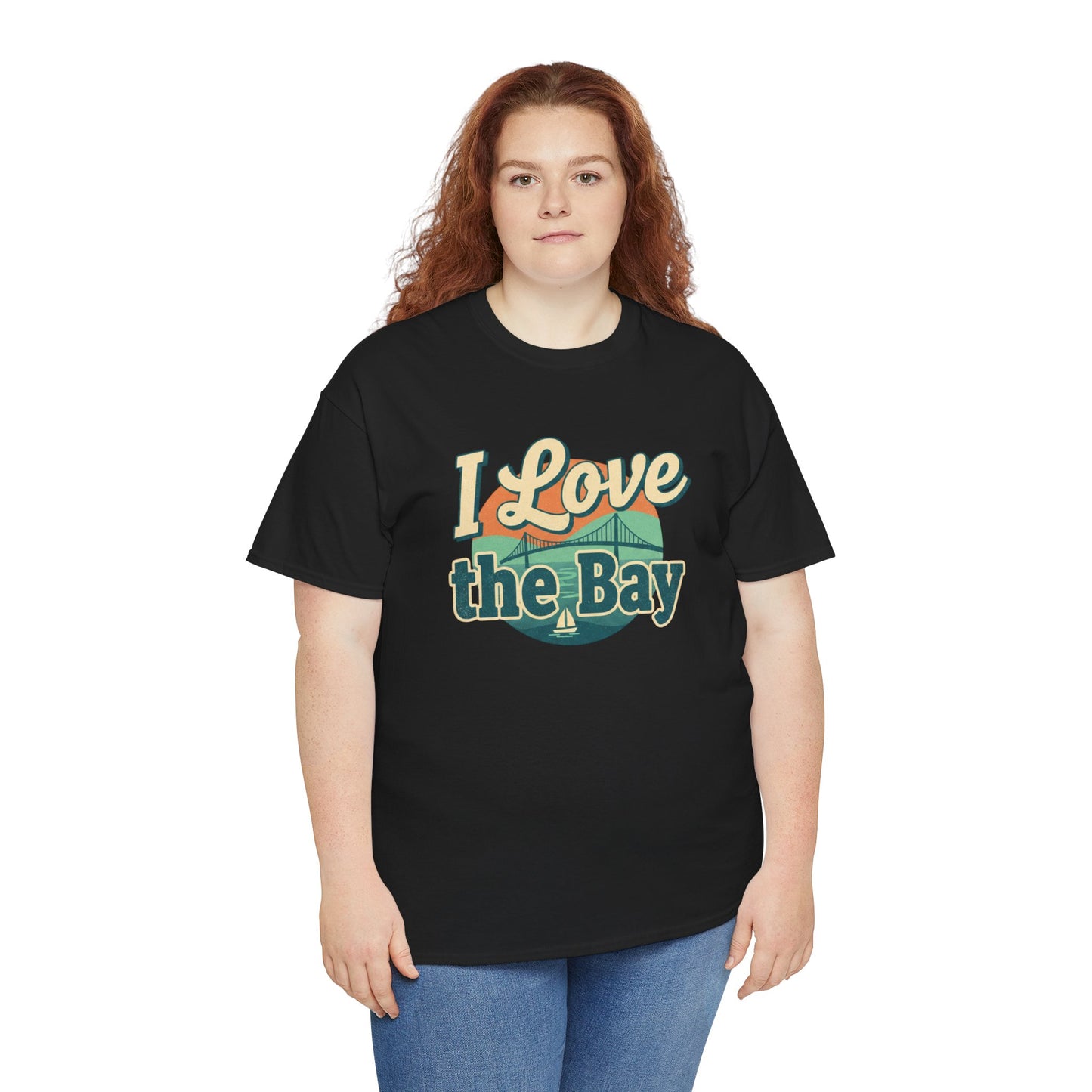 I Love the Bay T-Shirt — Retro Coastal Tee for Bay Lovers