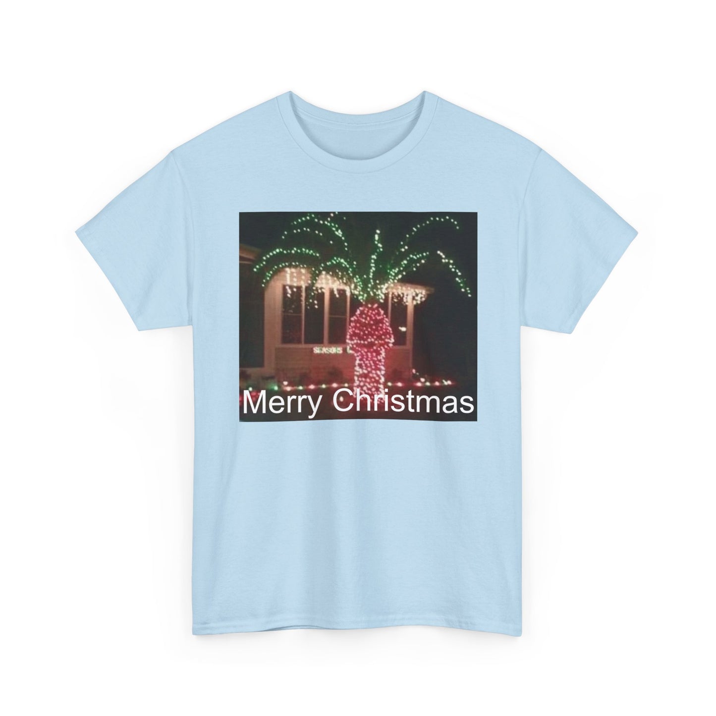 Christmas Lights Tee — 'Merry Christmas' Holiday Graphic T-Shirt Printify