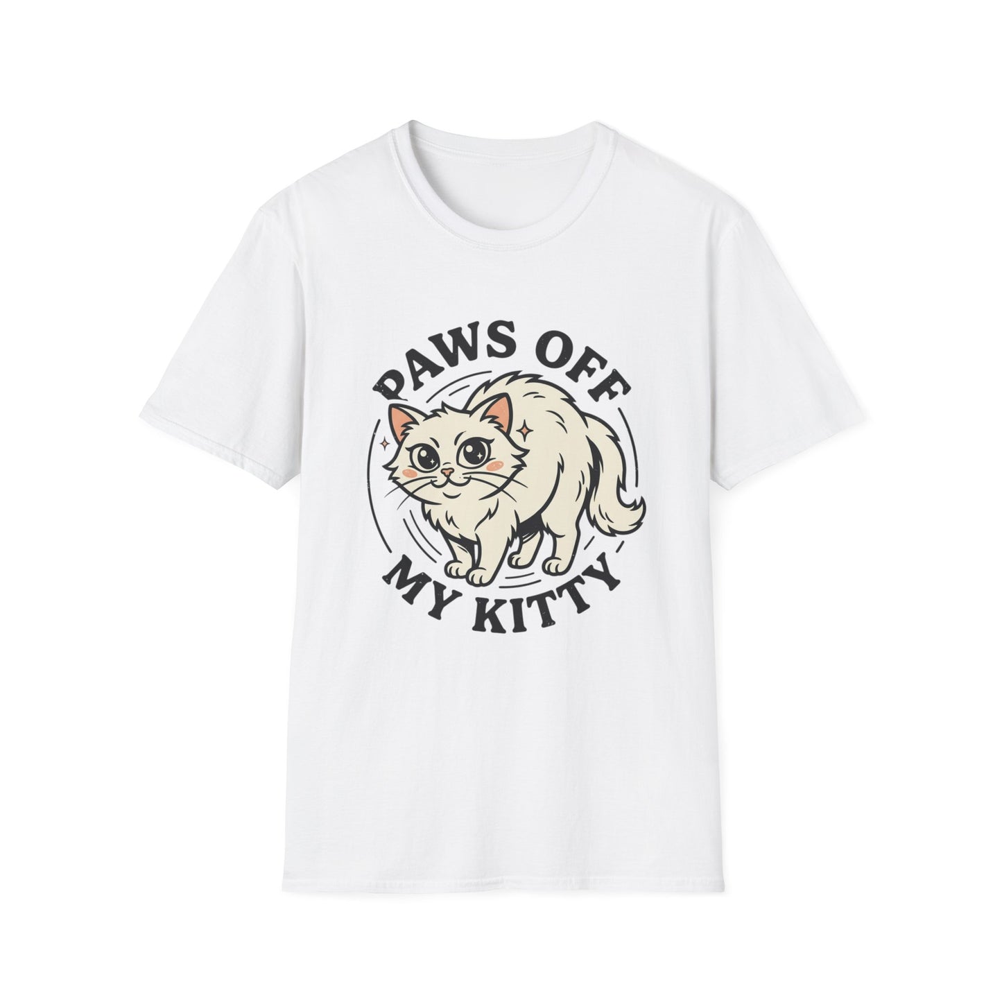 Paws Off My Kitty T-Shirt — Cute Protective Cat Graphic Tee