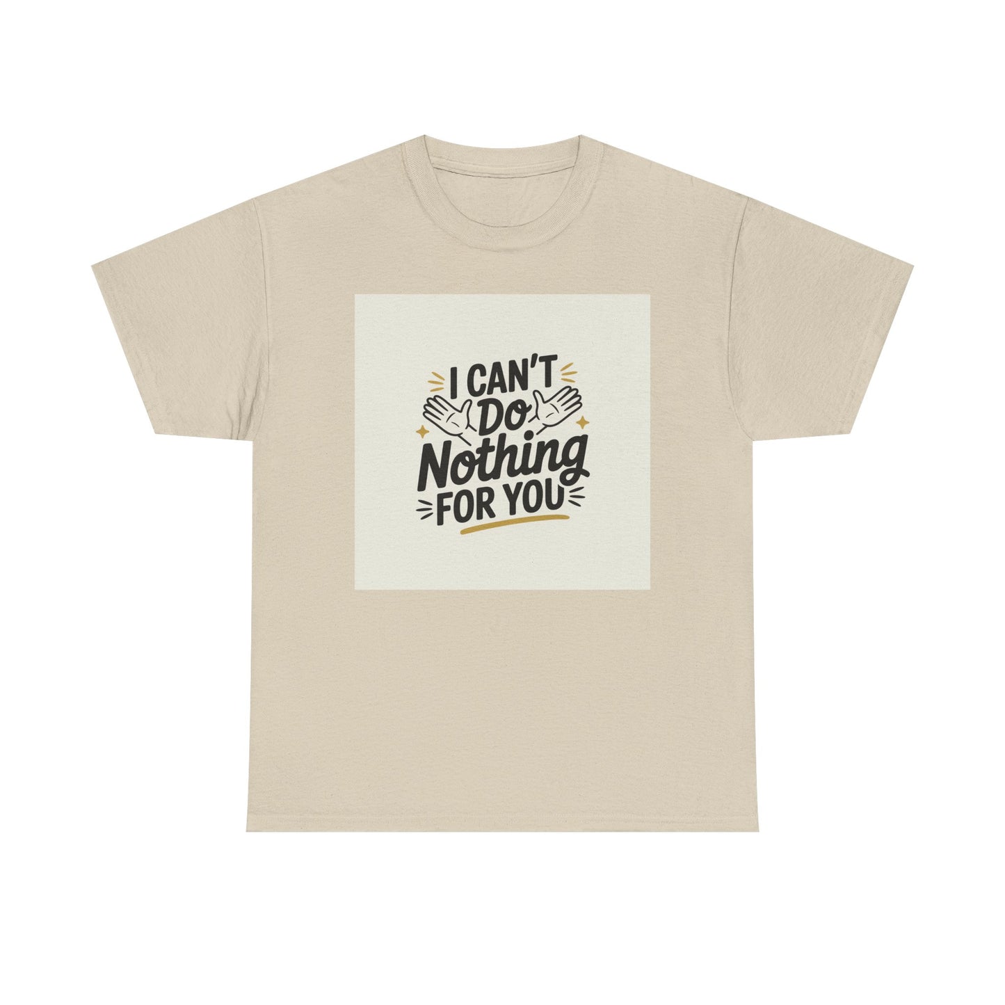 I Can't Do Nothing For You Tee — Funny Sarcastic Graphic Shirt