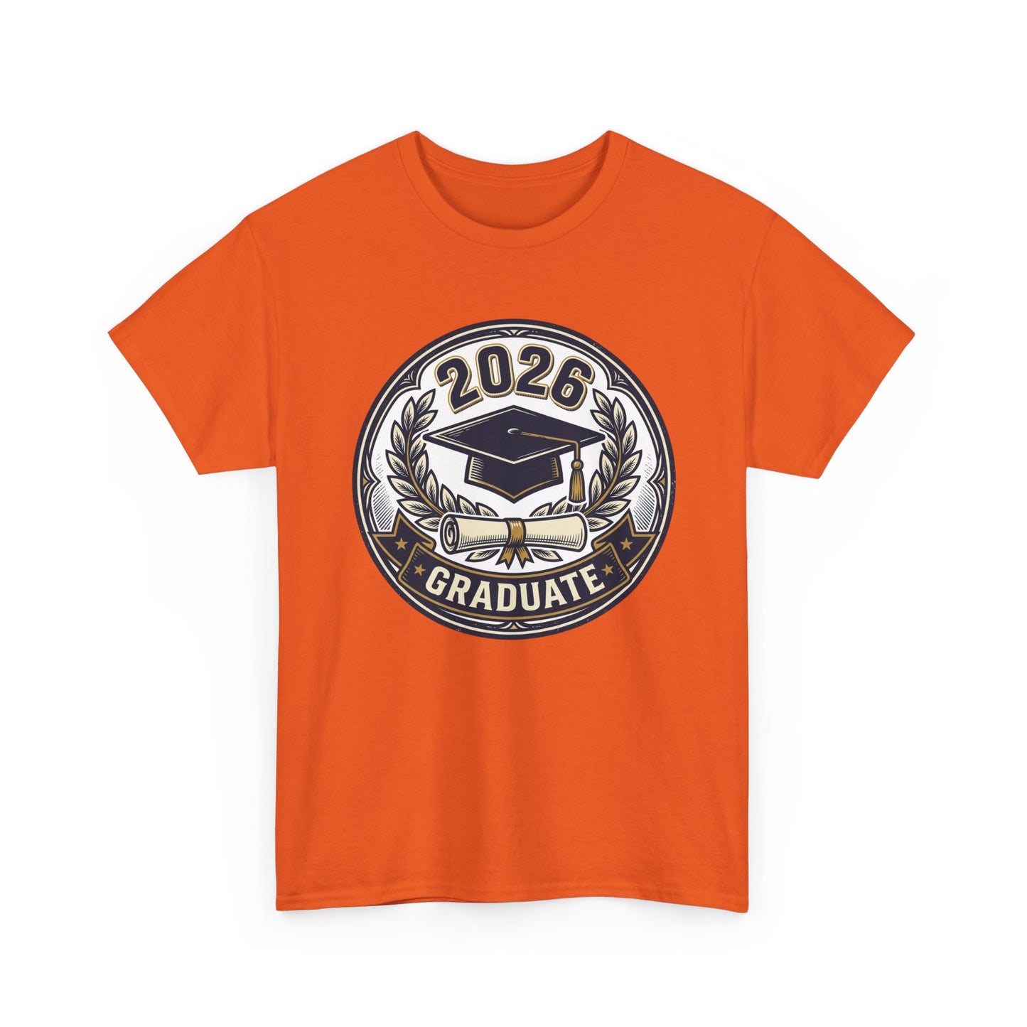 2026 Graduate T-Shirt — Graduation Cap Emblem Tee