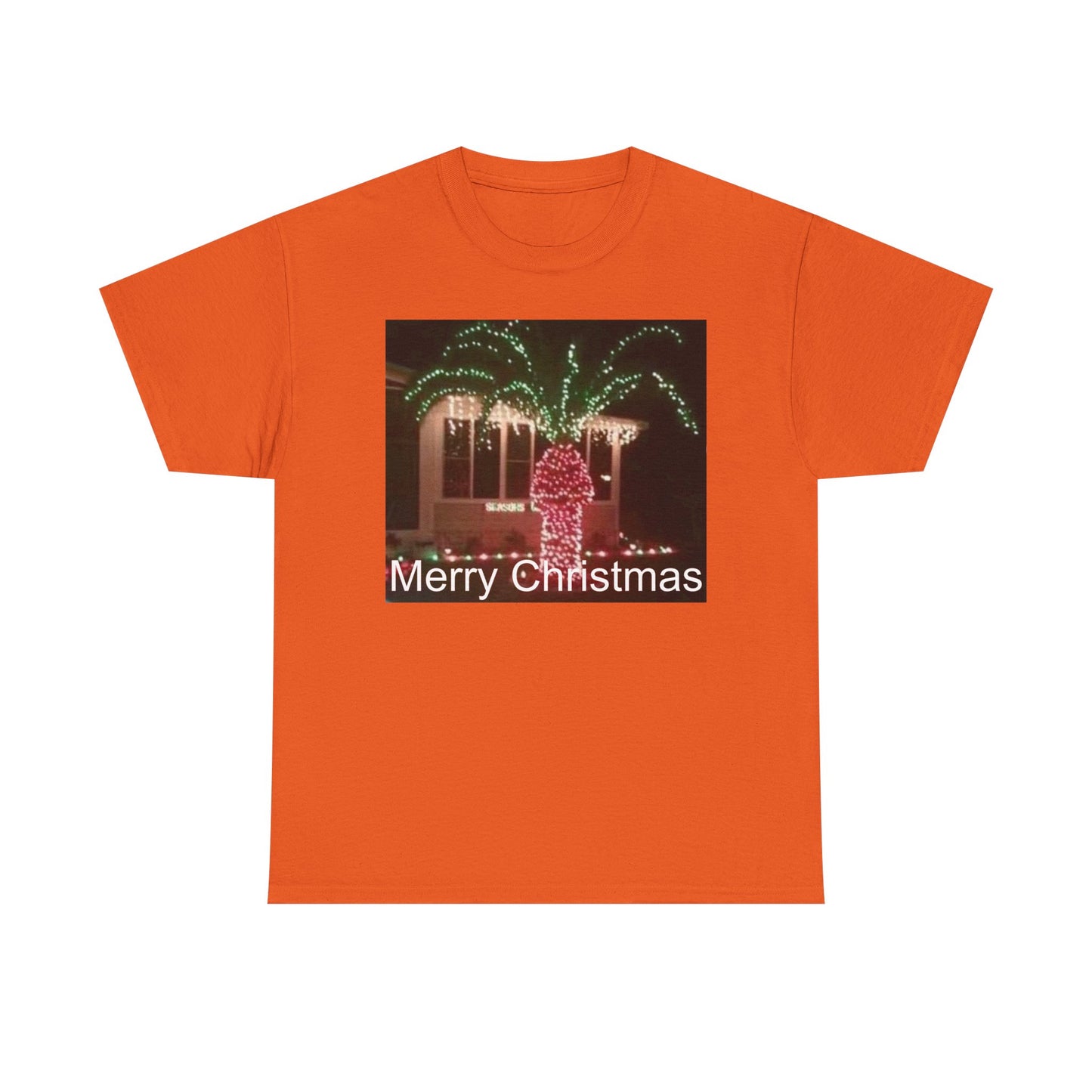 Christmas Lights Tee — 'Merry Christmas' Holiday Graphic T-Shirt Printify
