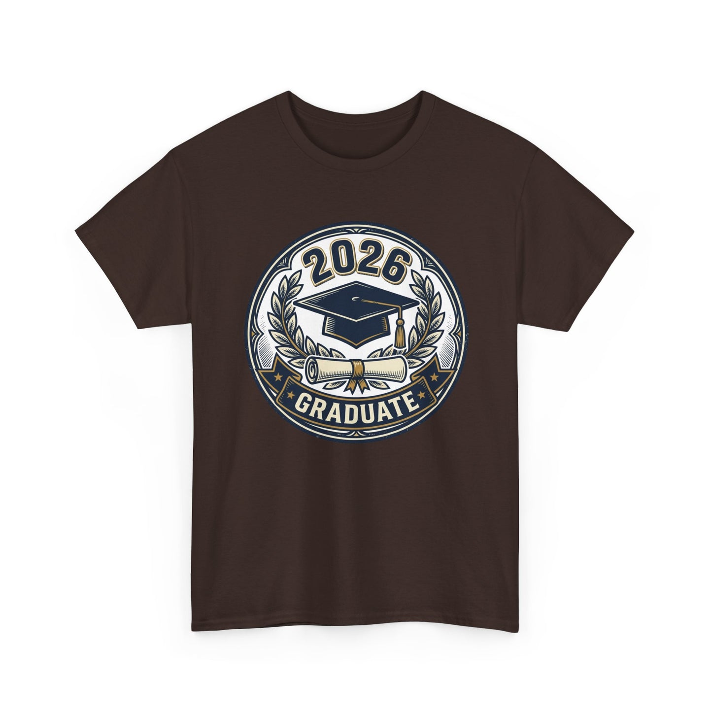 2026 Graduate T-Shirt — Graduation Cap Emblem Tee