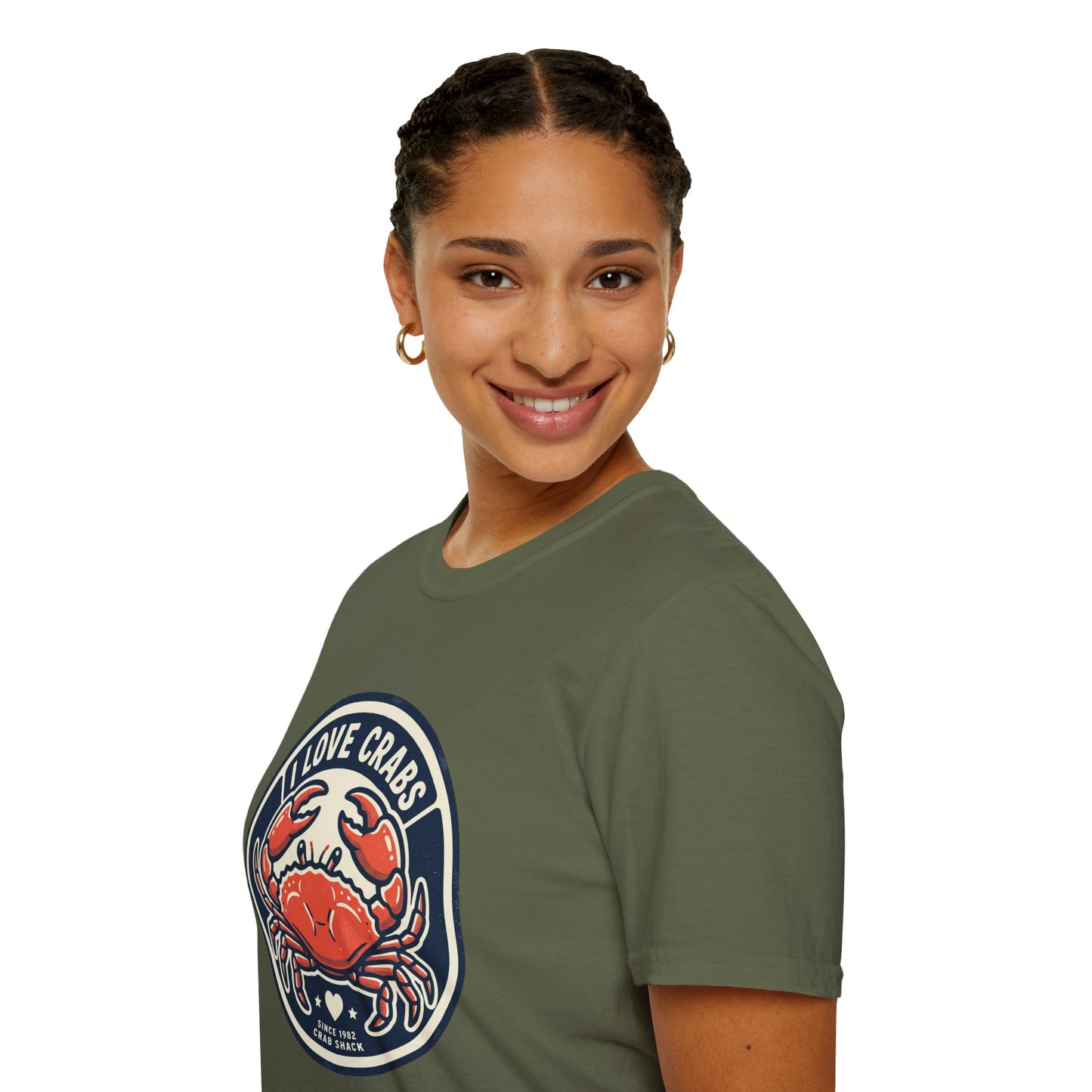 Crab Lover T-Shirt — I Love Crabs Vintage Seafood Graphic Tee