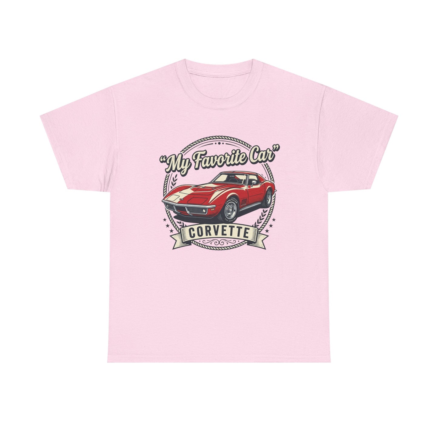 Corvette 'My Favorite Car' Classic Muscle Tee Printify