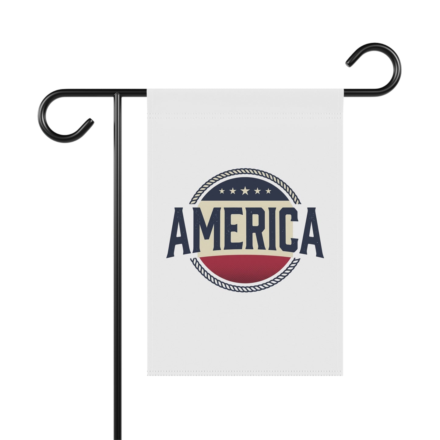 America Patriotic Garden Flag — Red White Blue Home & Yard Banner