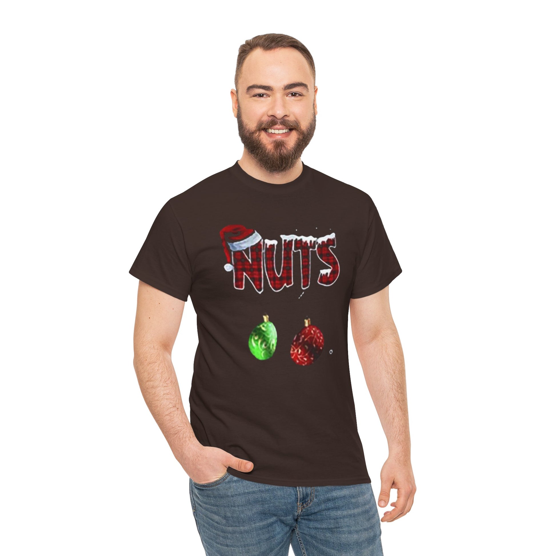 Holiday 'Nuts' Tee — Funny Christmas Ornament Graphic T-Shirt Printify