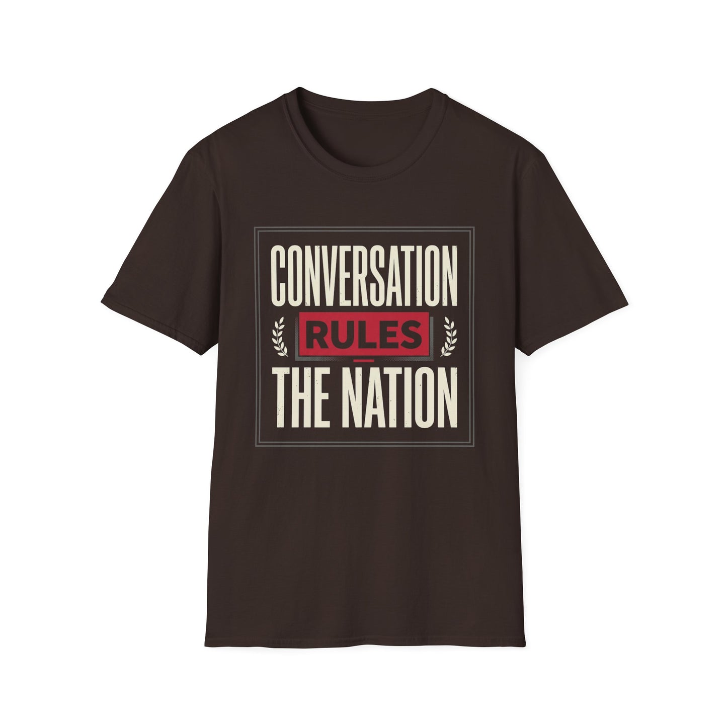 Conversation Rules T-Shirt — "Conversation Rules the Nation" Graphic Tee