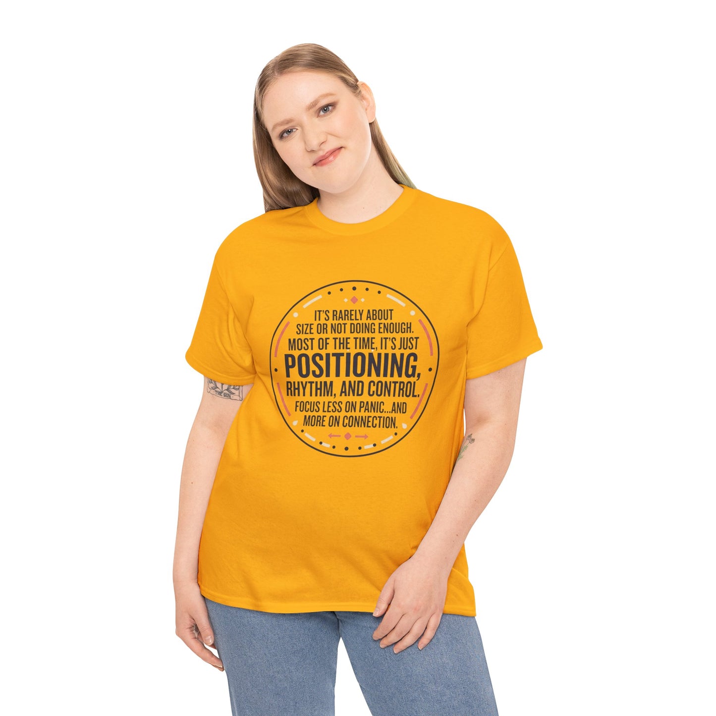 "Positioning, Rhythm, and Control" Motivational Tee—Inspirational Quote T-Shirt