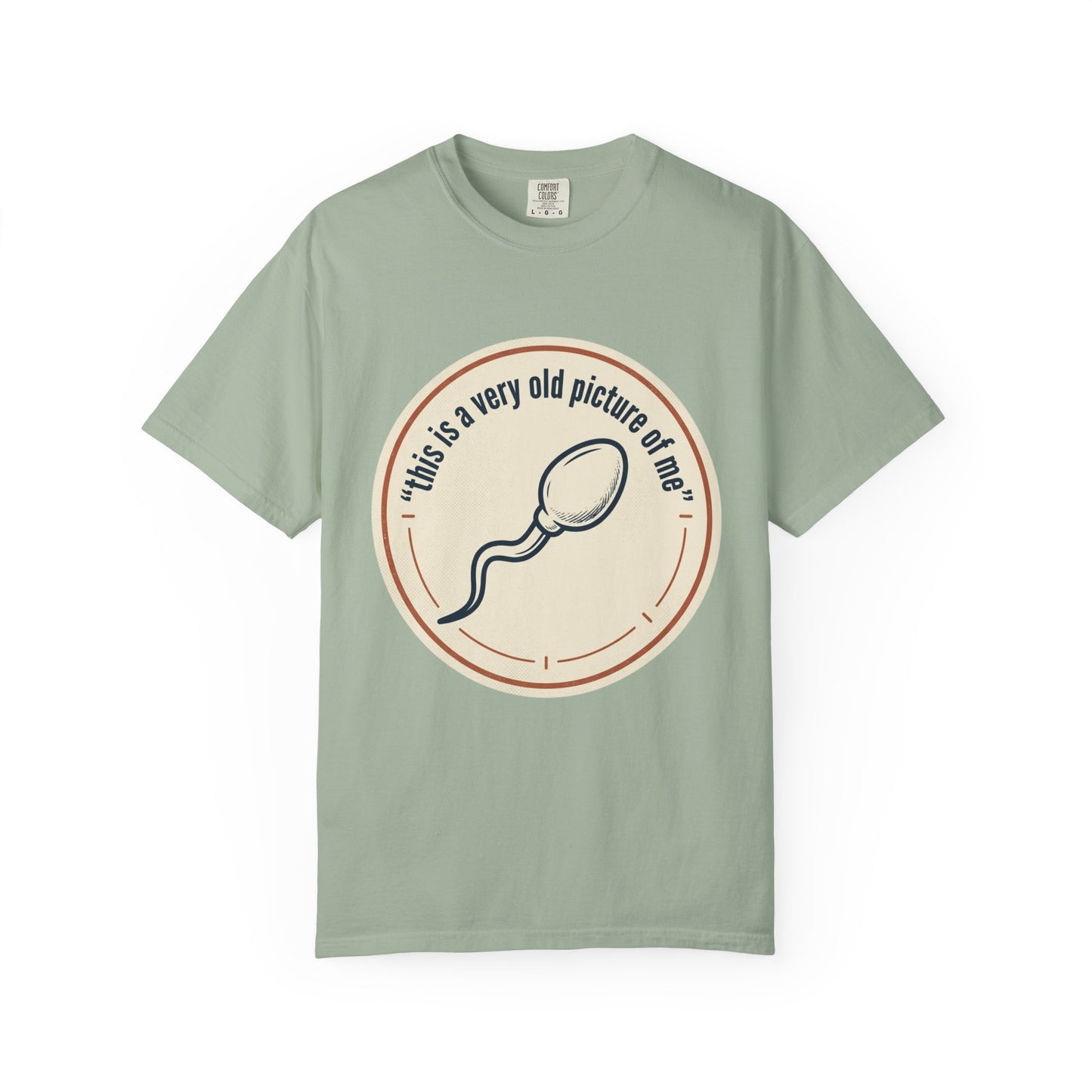 Vintage Sperm Graphic T-Shirt — "this is a very old picture of me"