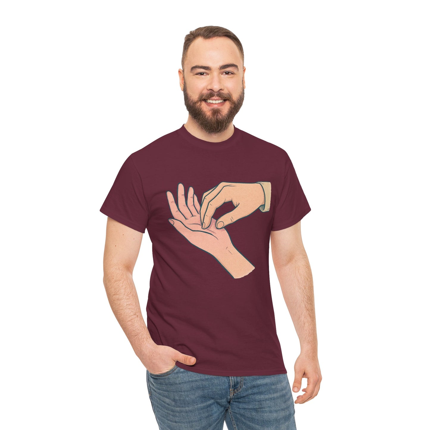 T-Shirt - Gentle Palm Reading Illustration Tee
