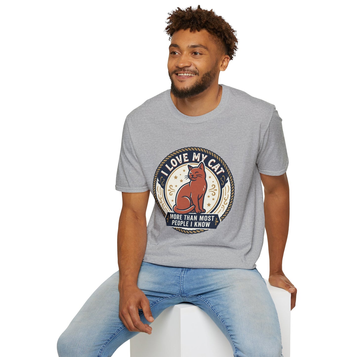 I Love My Cat T-Shirt — "I Love My Cat More Than Most People I Know" Cat Lover Tee