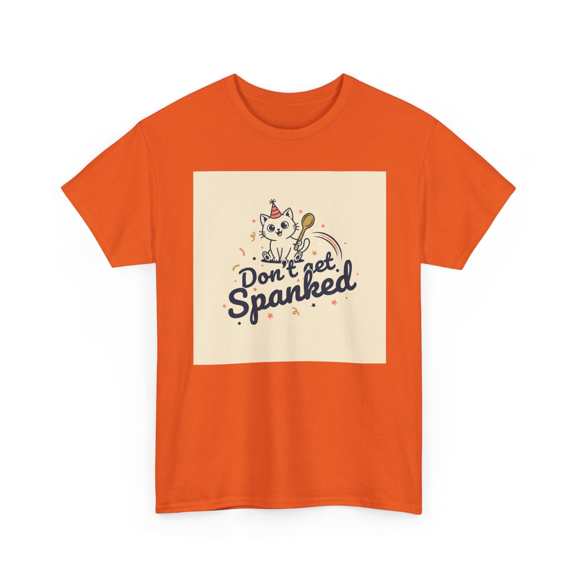 Don’t Get Spanked Cat Tee — Cute Retro Kitten Graphic T-Shirt Printify