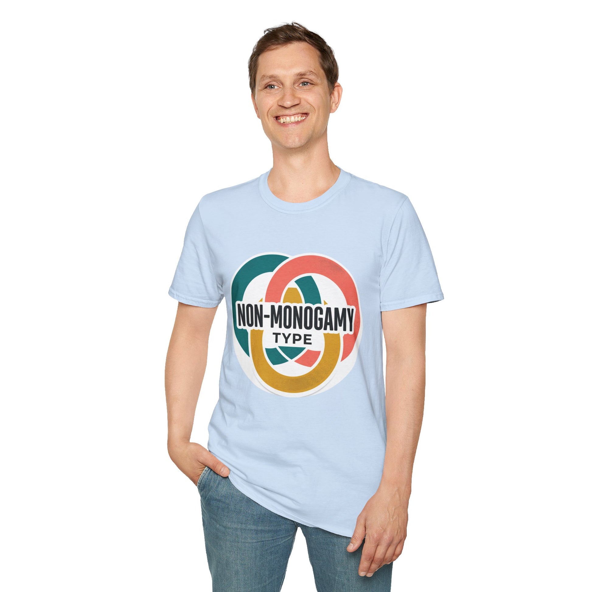 Non-Monogamy Type T-Shirt — Retro Polyamory Pride Tee Printify