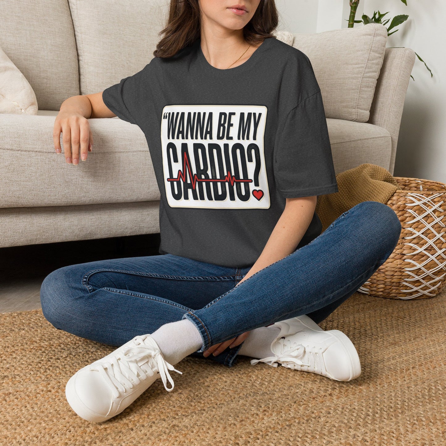 Wanna Be My Cardio? T-Shirt — Funny Fitness Graphic Tee for Gym Lovers