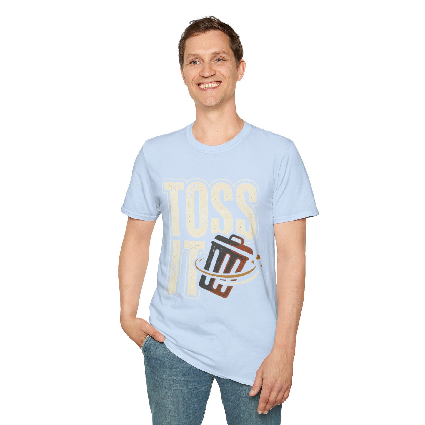 Toss It Graphic T‑Shirt — Casual Recycling / Trash Toss Tee