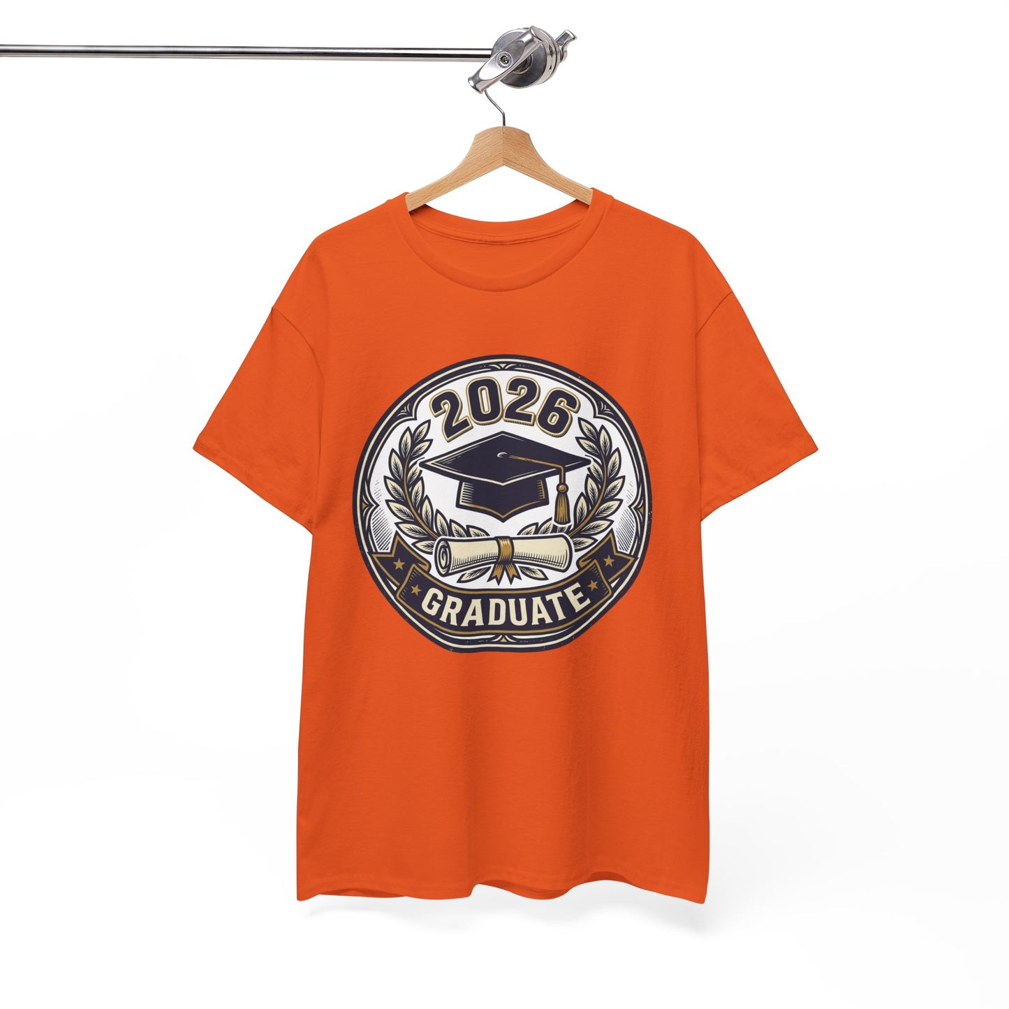 2026 Graduate T-Shirt — Graduation Cap Emblem Tee