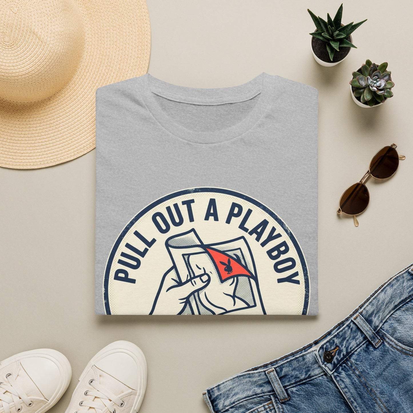 T-Shirt — “Pull Out a Playboy (And I Might Read It)” Retro Graphic Tee