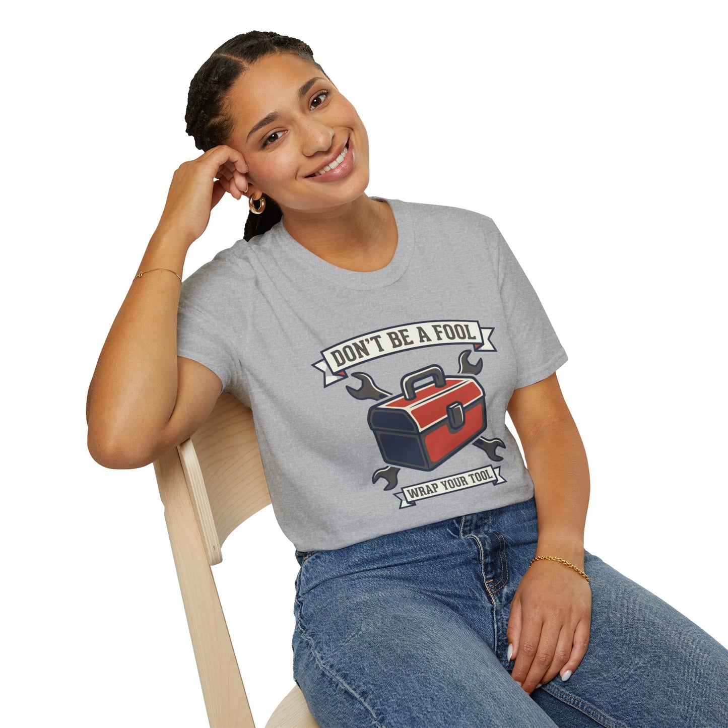 Don't Be a Fool Toolbox T‑Shirt — Wrap Your Tool Shirt for Mechanics & DIYers