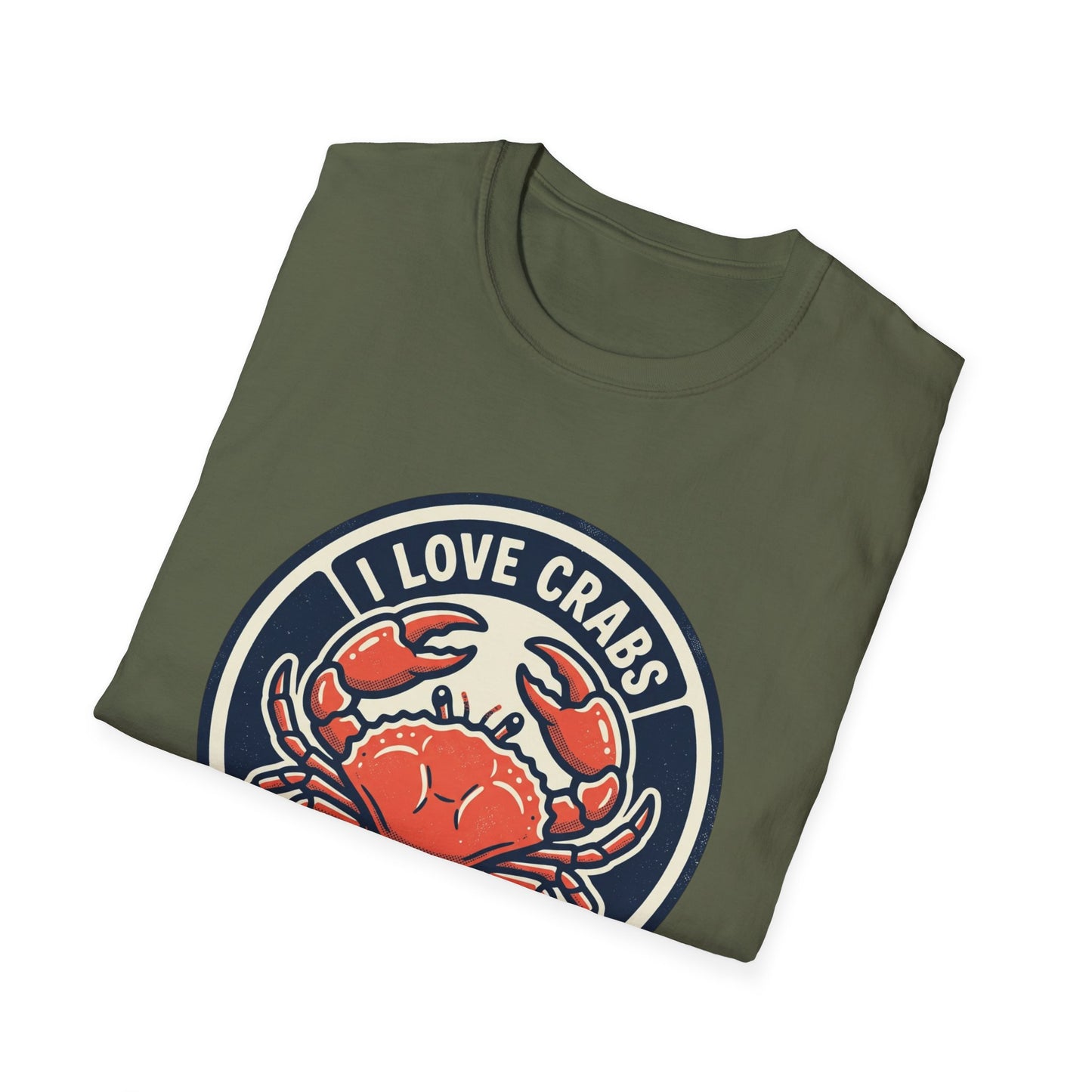 Crab Lover T-Shirt — I Love Crabs Vintage Seafood Graphic Tee