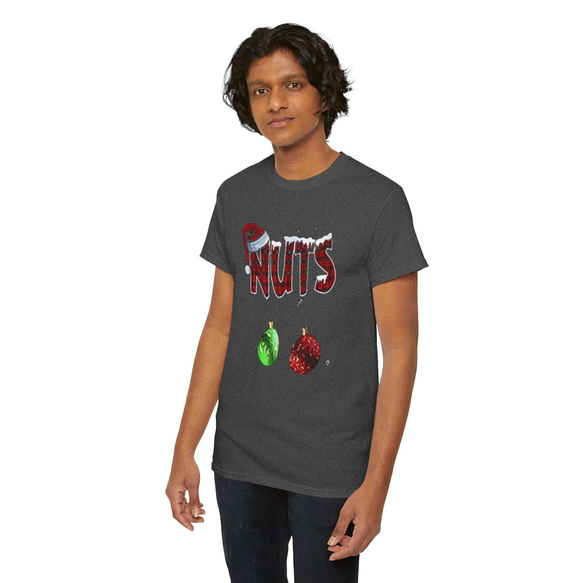 Holiday 'Nuts' Tee — Funny Christmas Ornament Graphic T-Shirt Printify