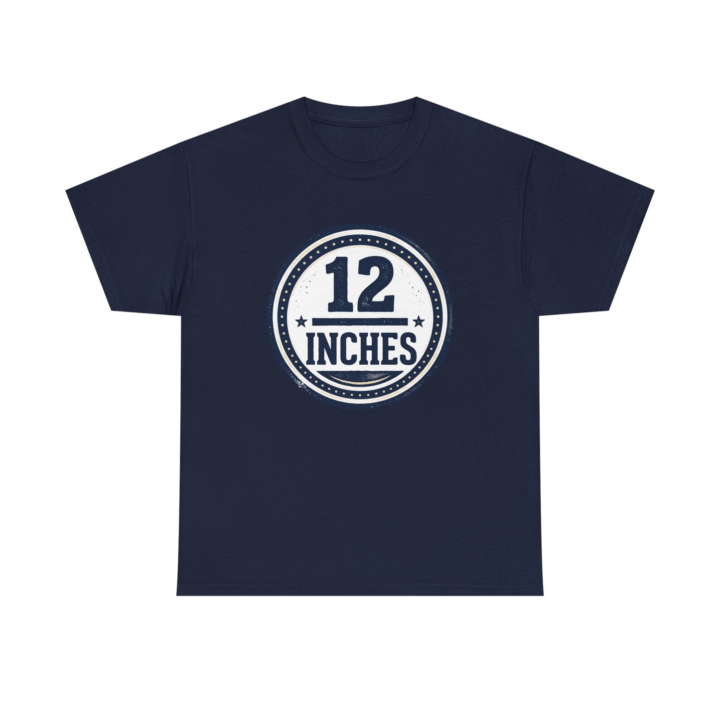 12 Inches Badge T-Shirt — Vintage Stamp Graphic Tee