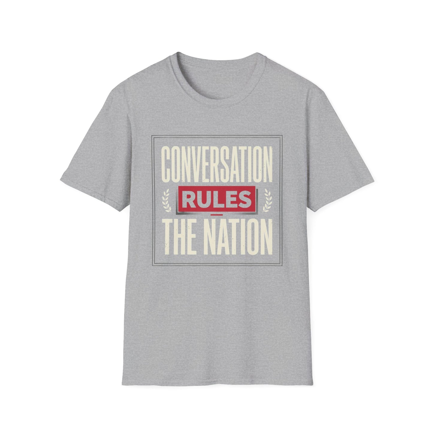 Conversation Rules T-Shirt — "Conversation Rules the Nation" Graphic Tee