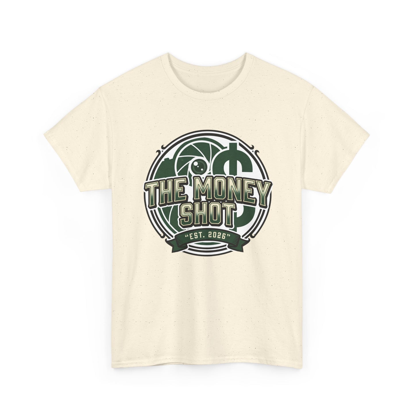The Money Shot Graphic Tee — Retro Dollar Logo T-Shirt