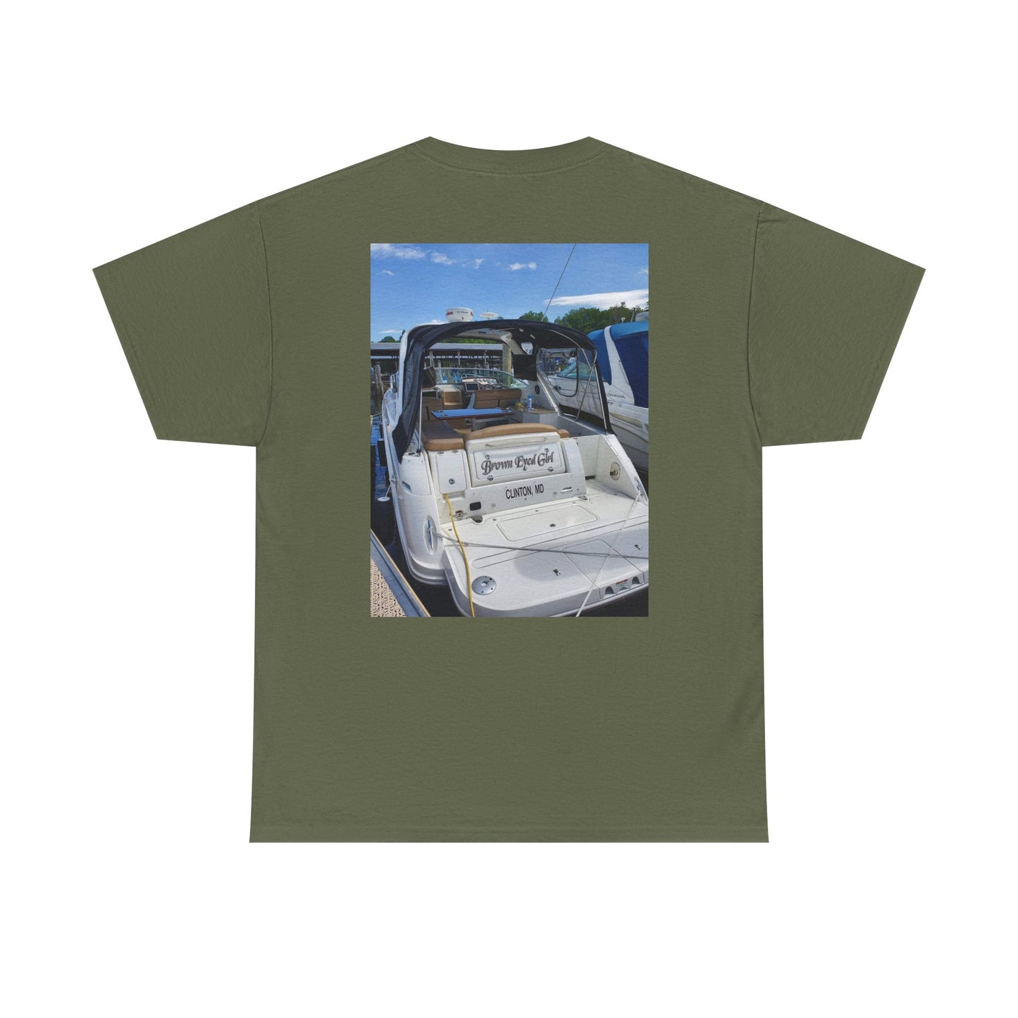 Custom Photo Print T-Shirt — Personalized Selfie Tee ("Welcome" Coffee Graphic) Printify
