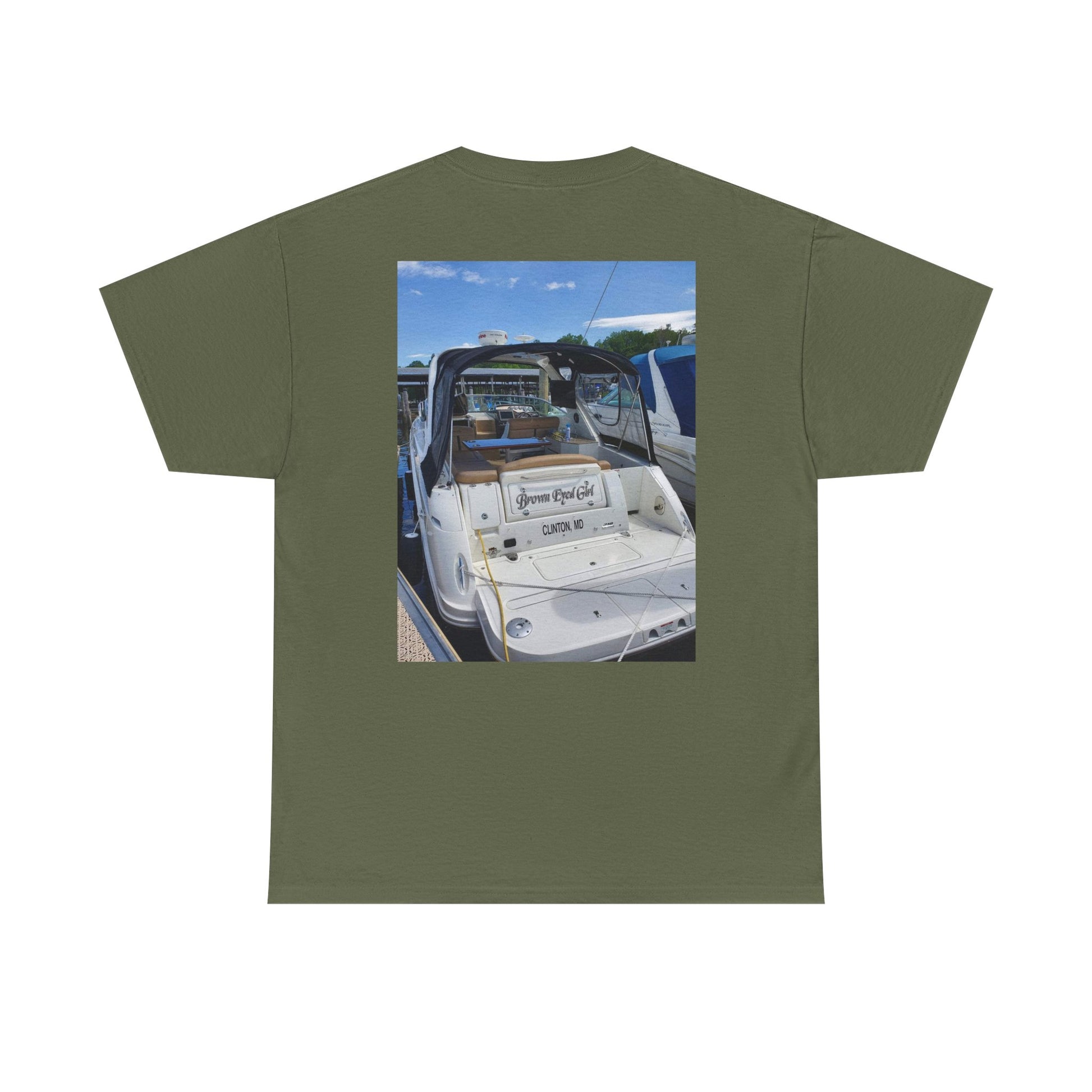Custom Photo Print T-Shirt — Personalized Selfie Tee ("Welcome" Coffee Graphic) Printify