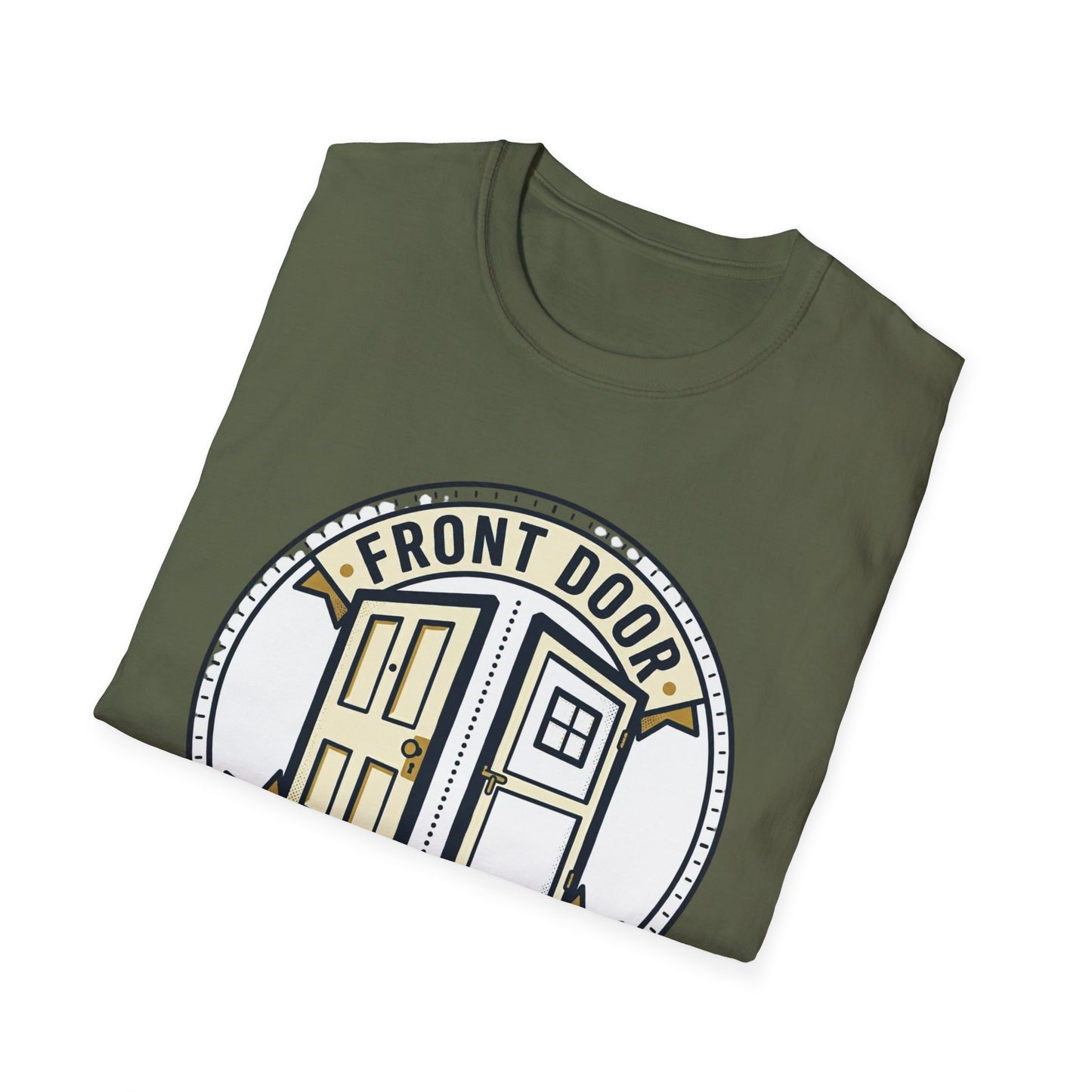 Front Door Back Door T-Shirt — Funny Two Doors Graphic Tee