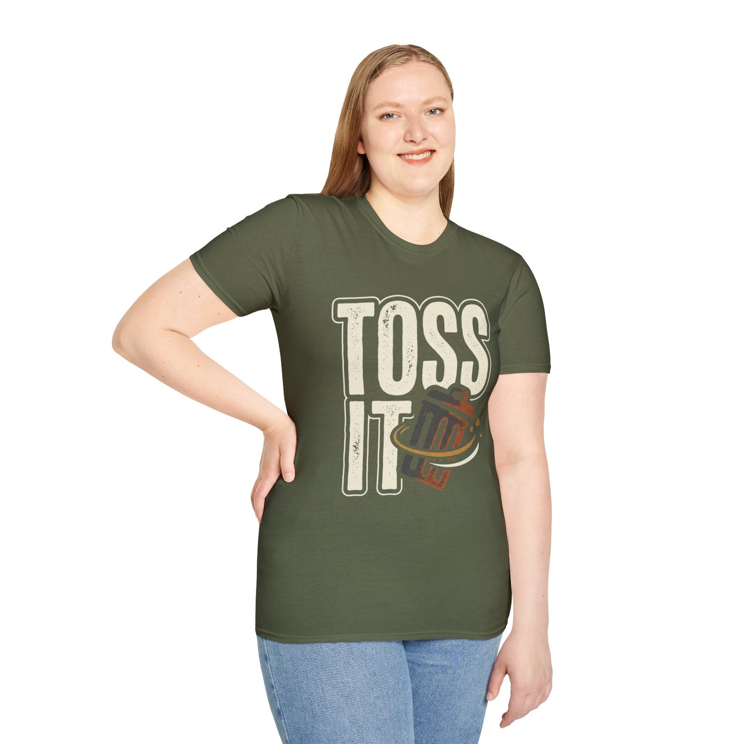 Toss It Graphic T‑Shirt — Casual Recycling / Trash Toss Tee